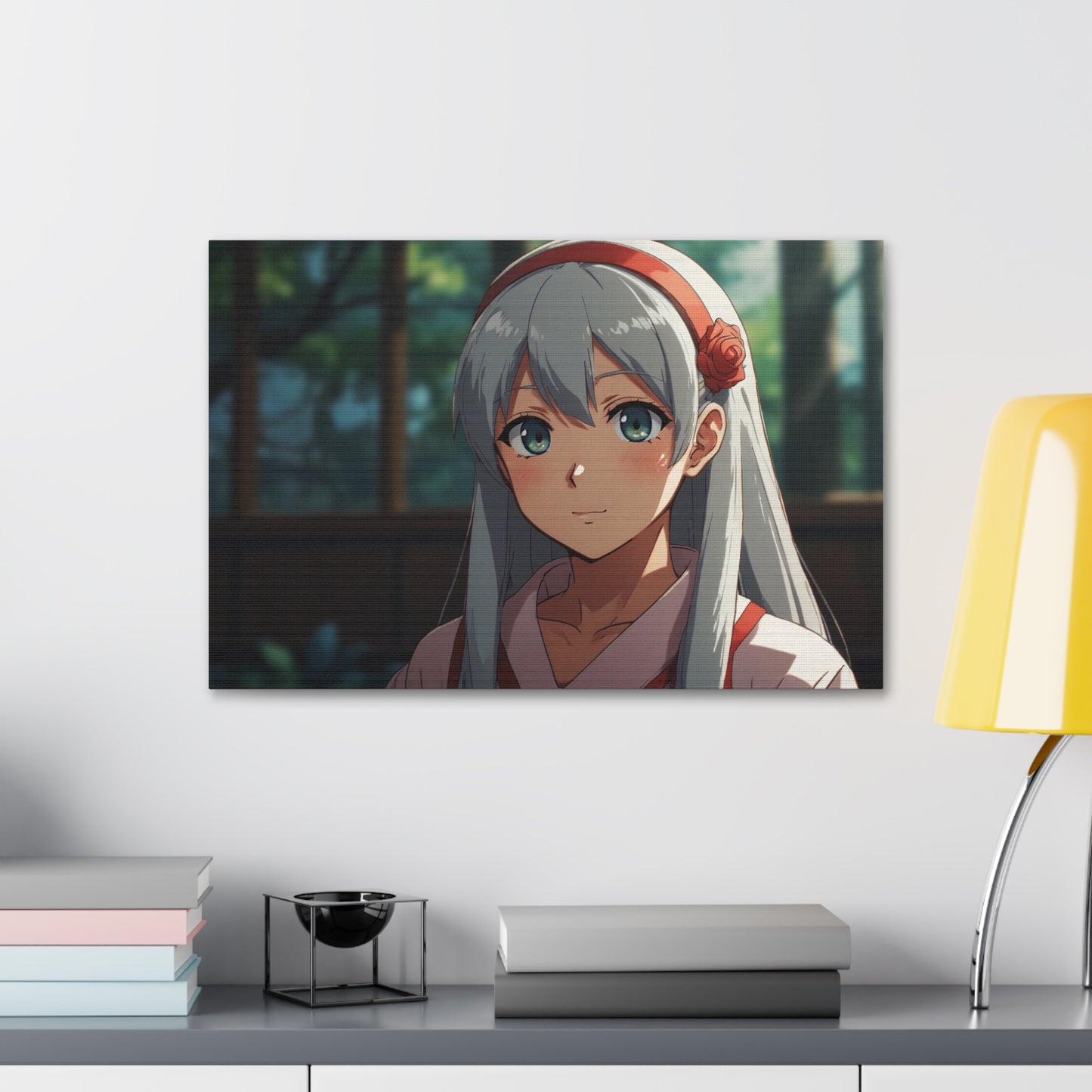 Glimpse of Serenity: Anime Character Canvas Stretched, 1.5'' Puzzlers Paradise
