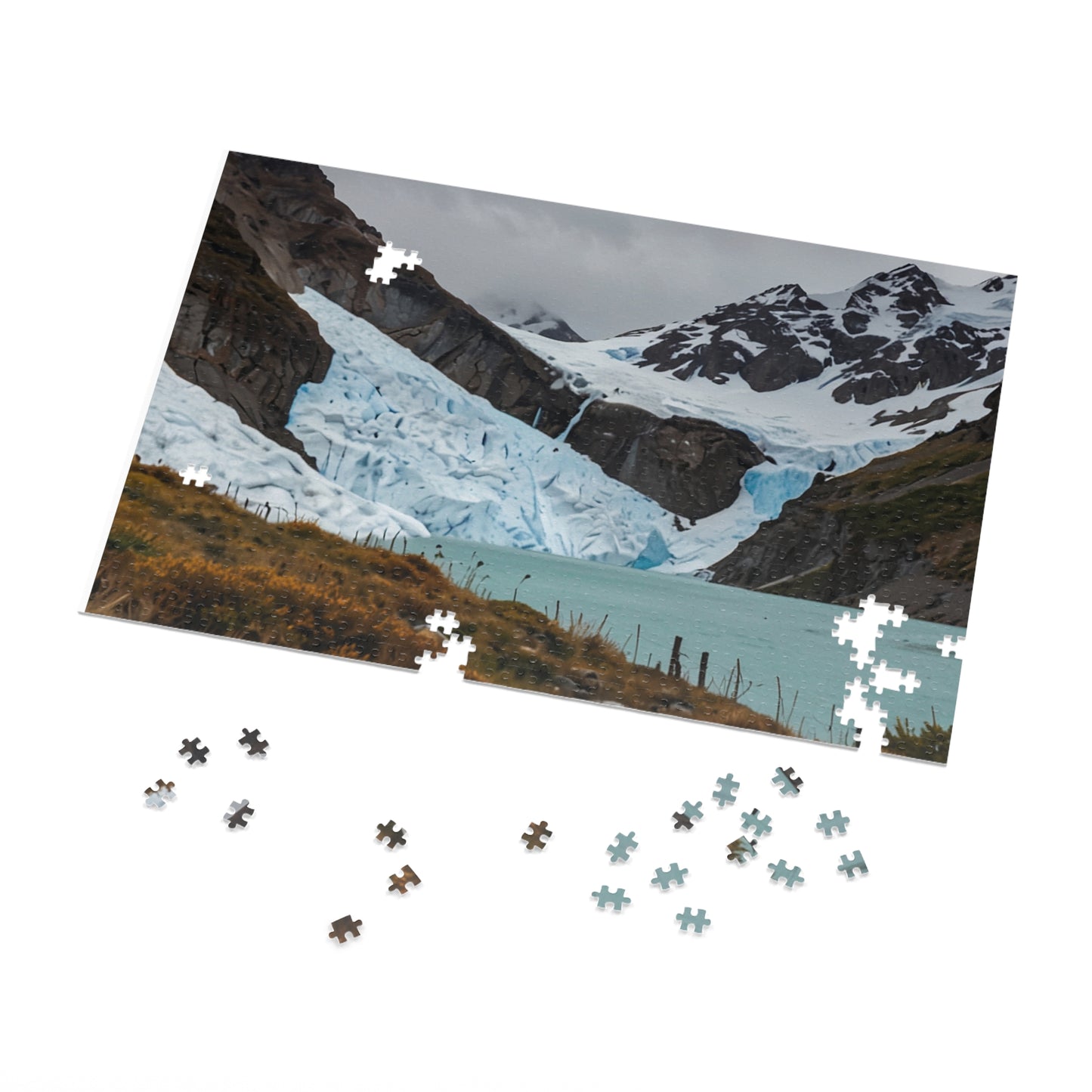 Glacier National Park Icefall Jigsaw Puzzle (252, 500, 1000-Piece) - Puzzlers Paradise