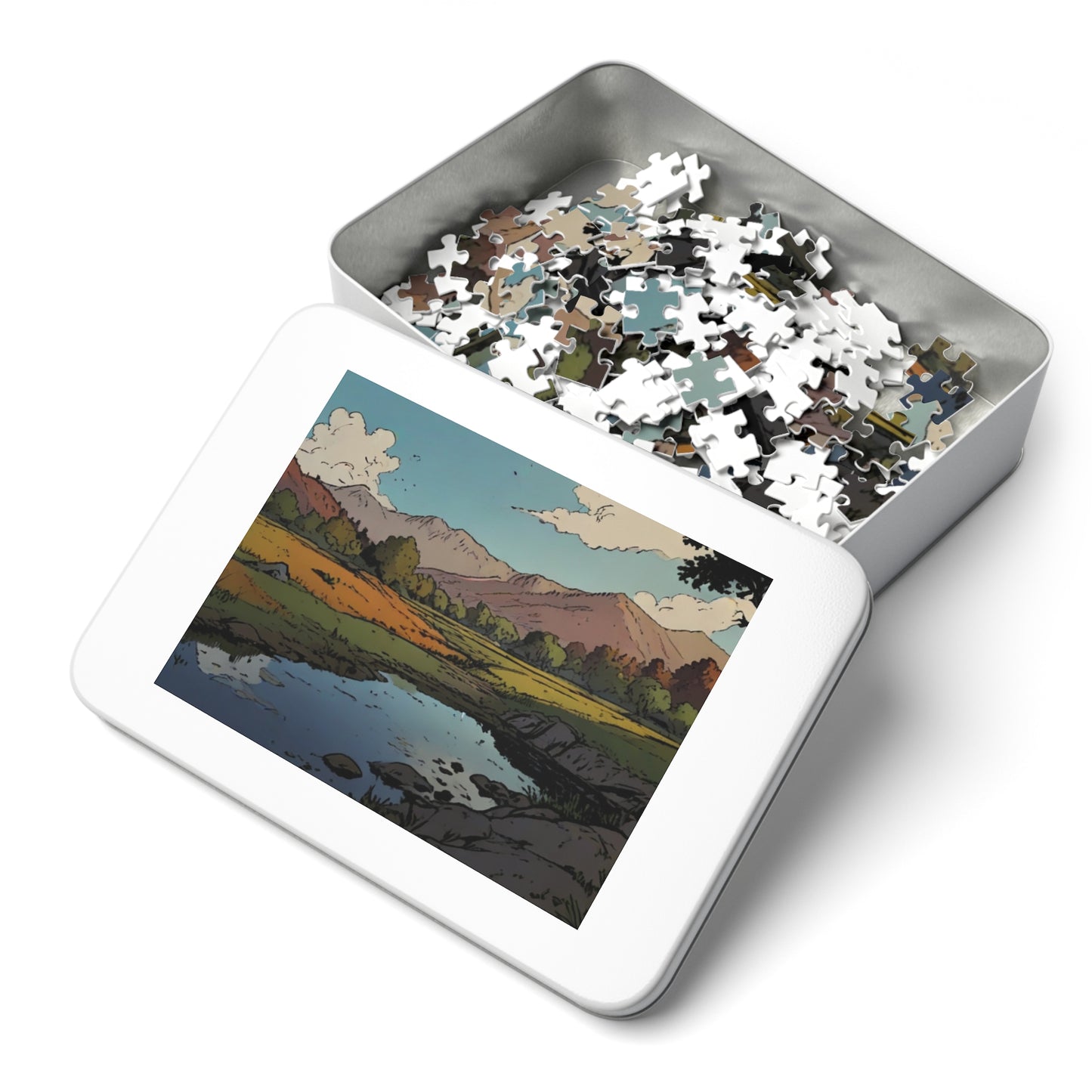 Riverside Reflection Jigsaw Puzzle (252, 500, 1000-Piece)