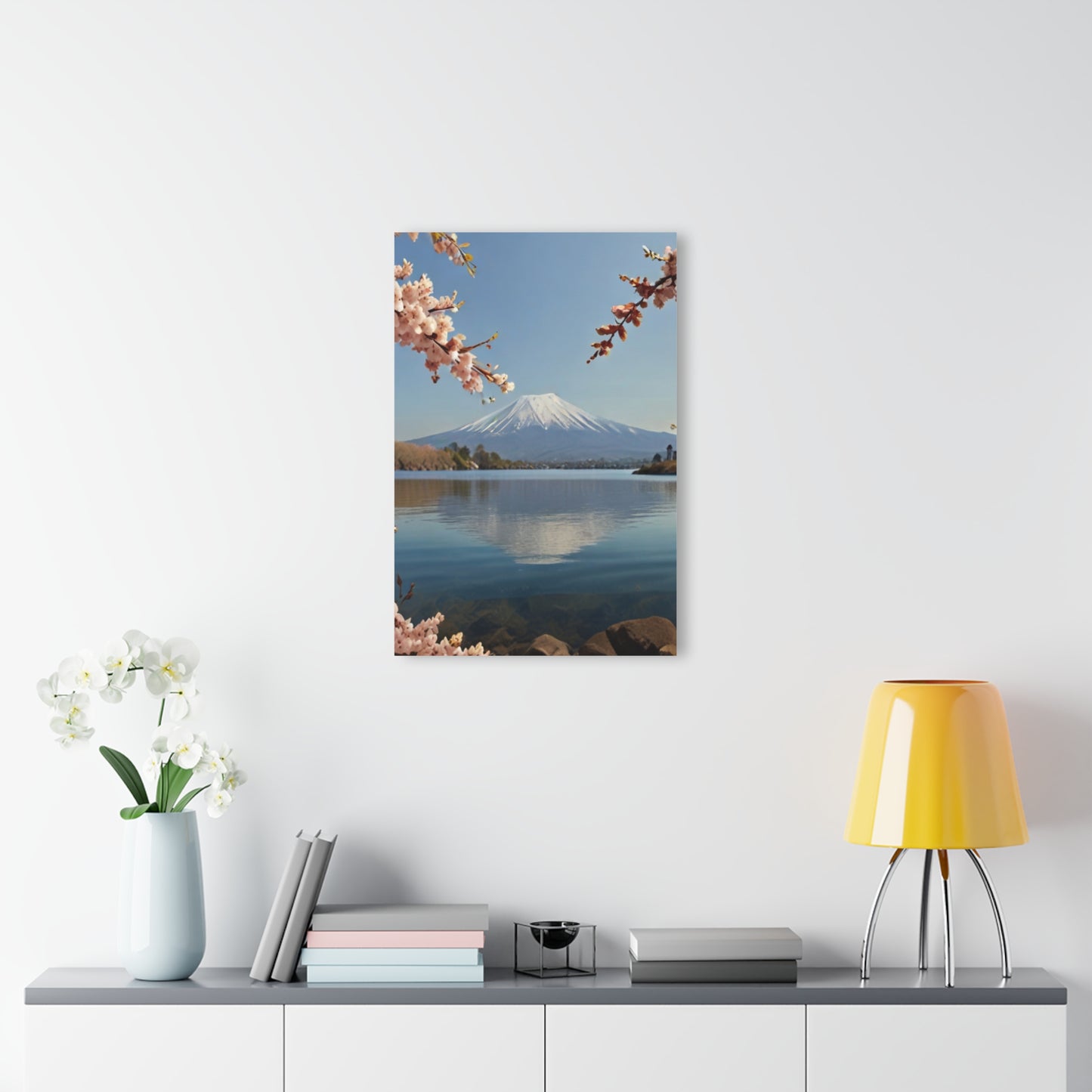 Mount Fuji with Cherry Blossoms - Acrylic Print