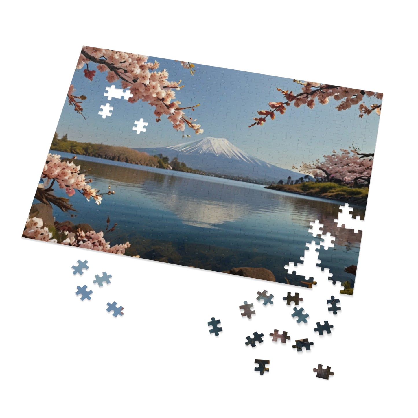 Mount Fuji Serenity Jigsaw Puzzle (252, 500, 1000-Piece) - Puzzlers Paradise