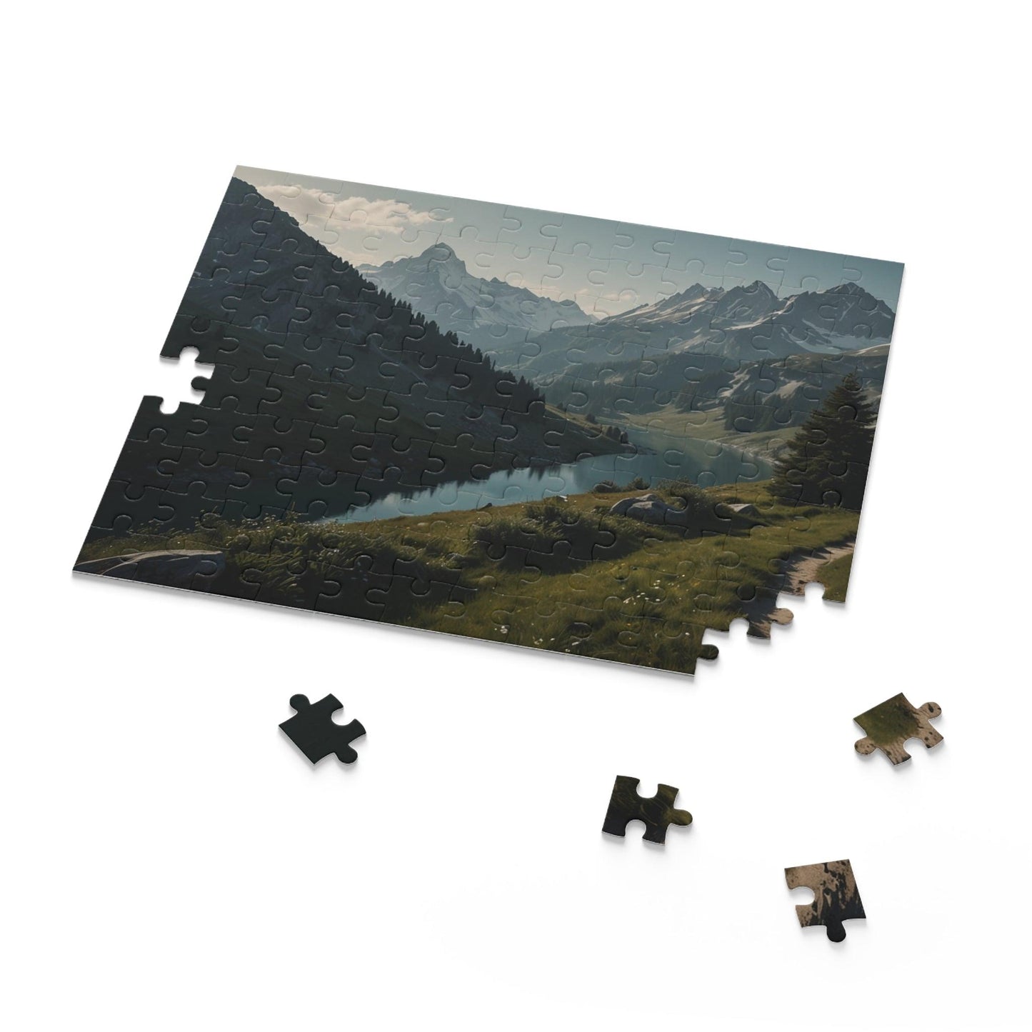 Alpine Serenity Puzzle (120, 252, 500-Piece) - Puzzlers Paradise