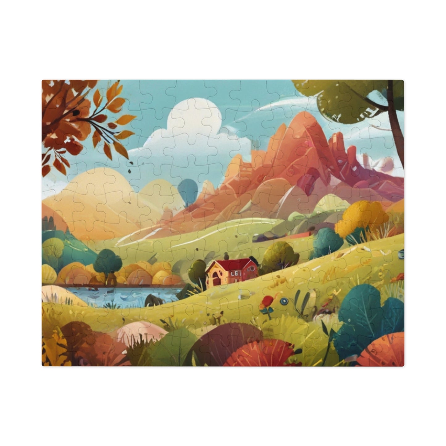 Countryside Charm and City Slicker Jigsaw Puzzle (252, 500, 1000-Piece)