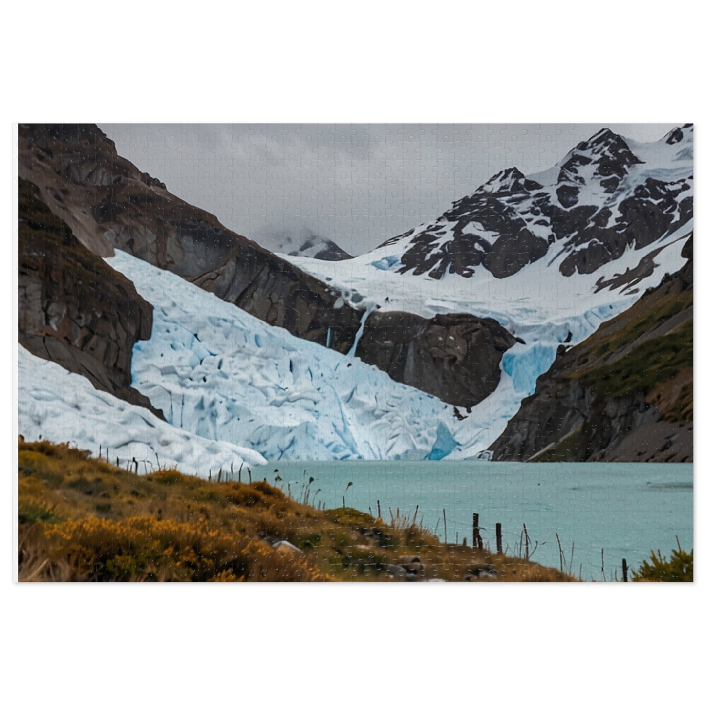 Glacier National Park Icefall Jigsaw Puzzle (252, 500, 1000-Piece) - Puzzlers Paradise