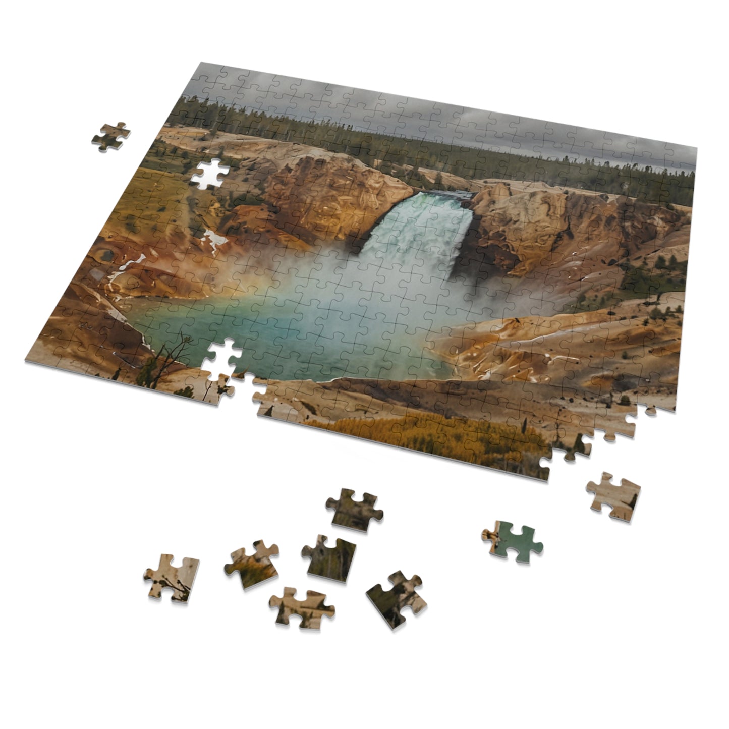 Yellowstone Waterfall Bliss Jigsaw Puzzle (252, 500, 1000-Piece)