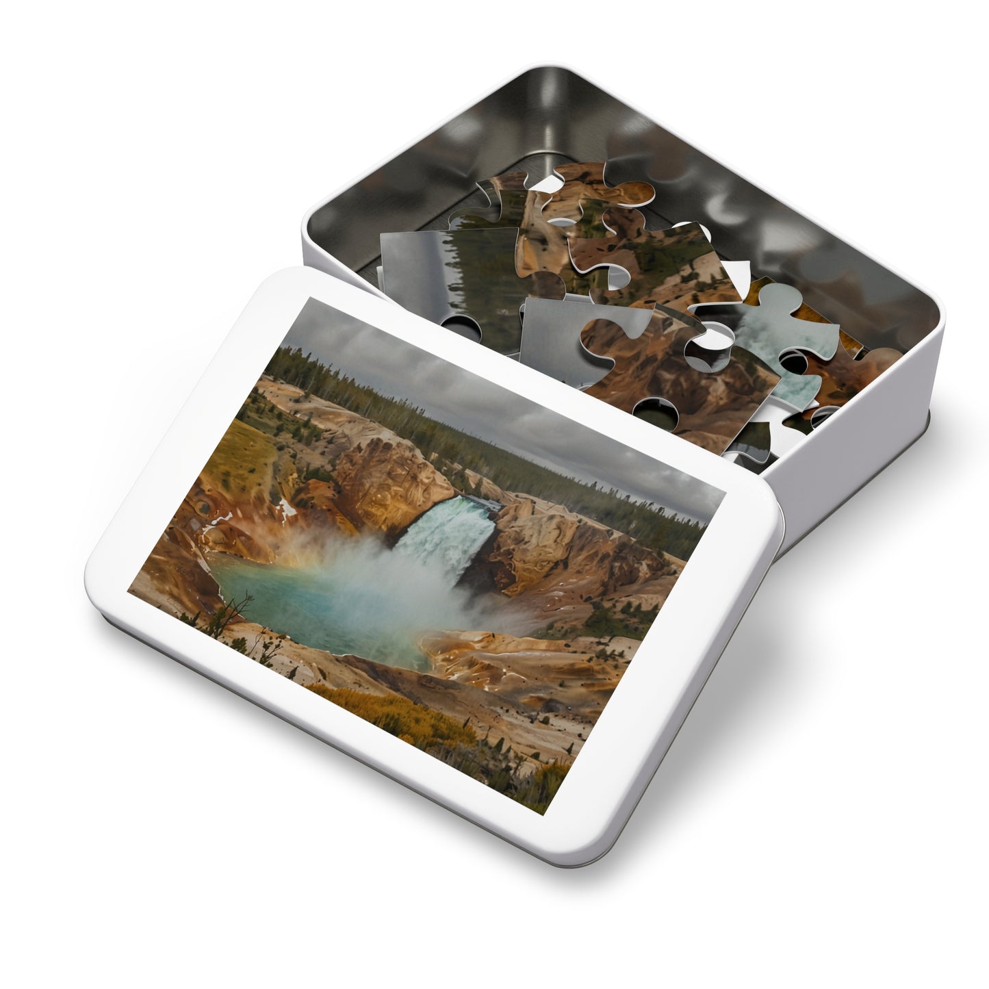 Yellowstone Waterfall Bliss Jigsaw Puzzle (252, 500, 1000-Piece)