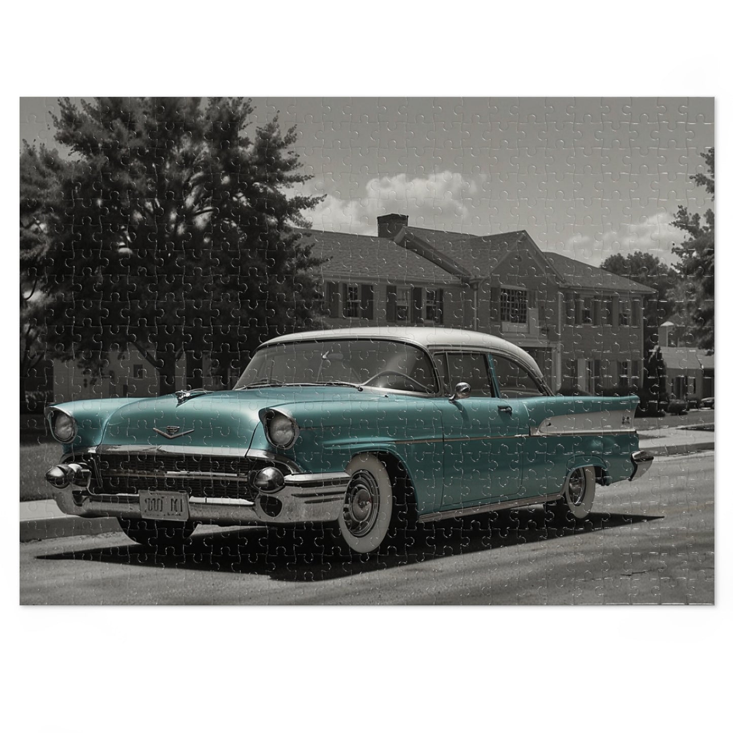 Suburban Dream Classic Car Jigsaw Puzzle (252, 500, 1000-Piece)