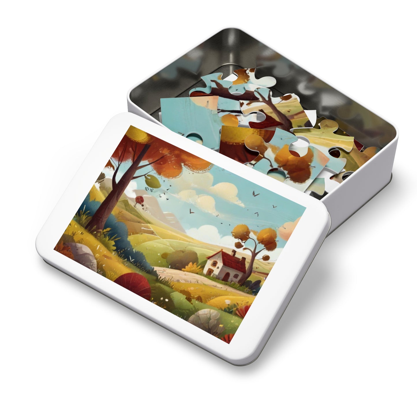 Countryside Charm and City Slicker Jigsaw Puzzle (252, 500, 1000-Piece)