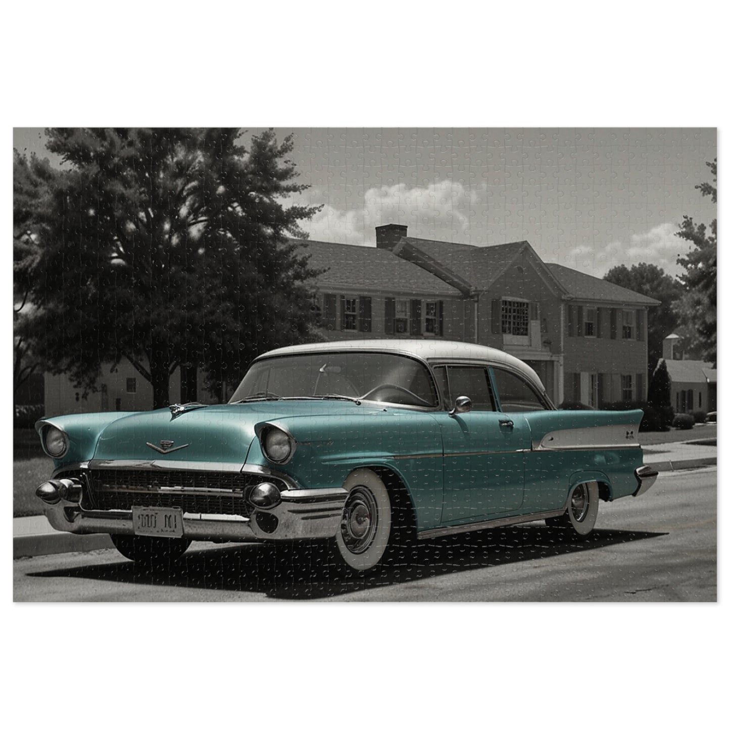 Suburban Dream Classic Car Jigsaw Puzzle (252, 500, 1000-Piece)