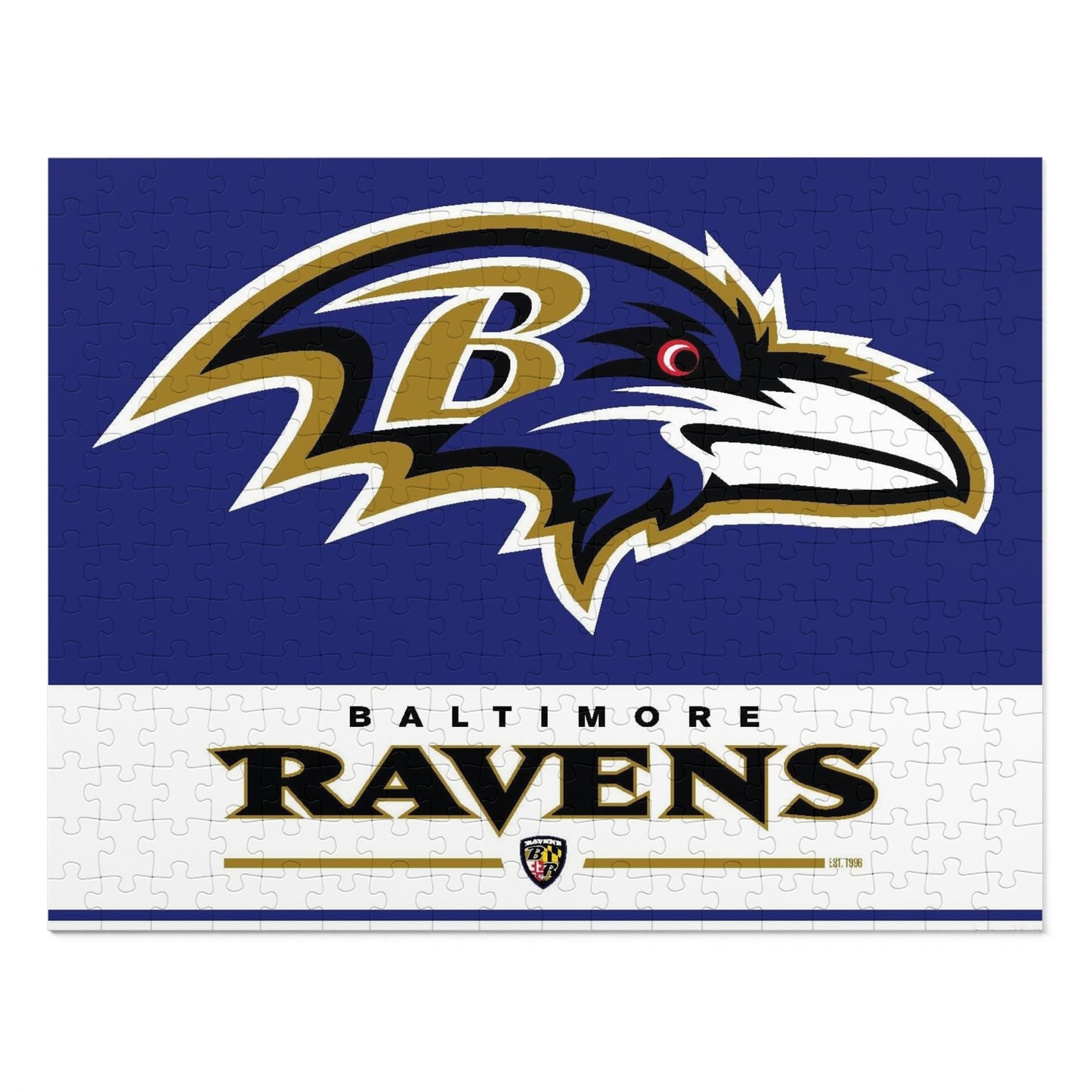 Baltimore Ravens Team Spirit Jigsaw Puzzle (252, 500, 1000-Piece) - Puzzlers Paradise