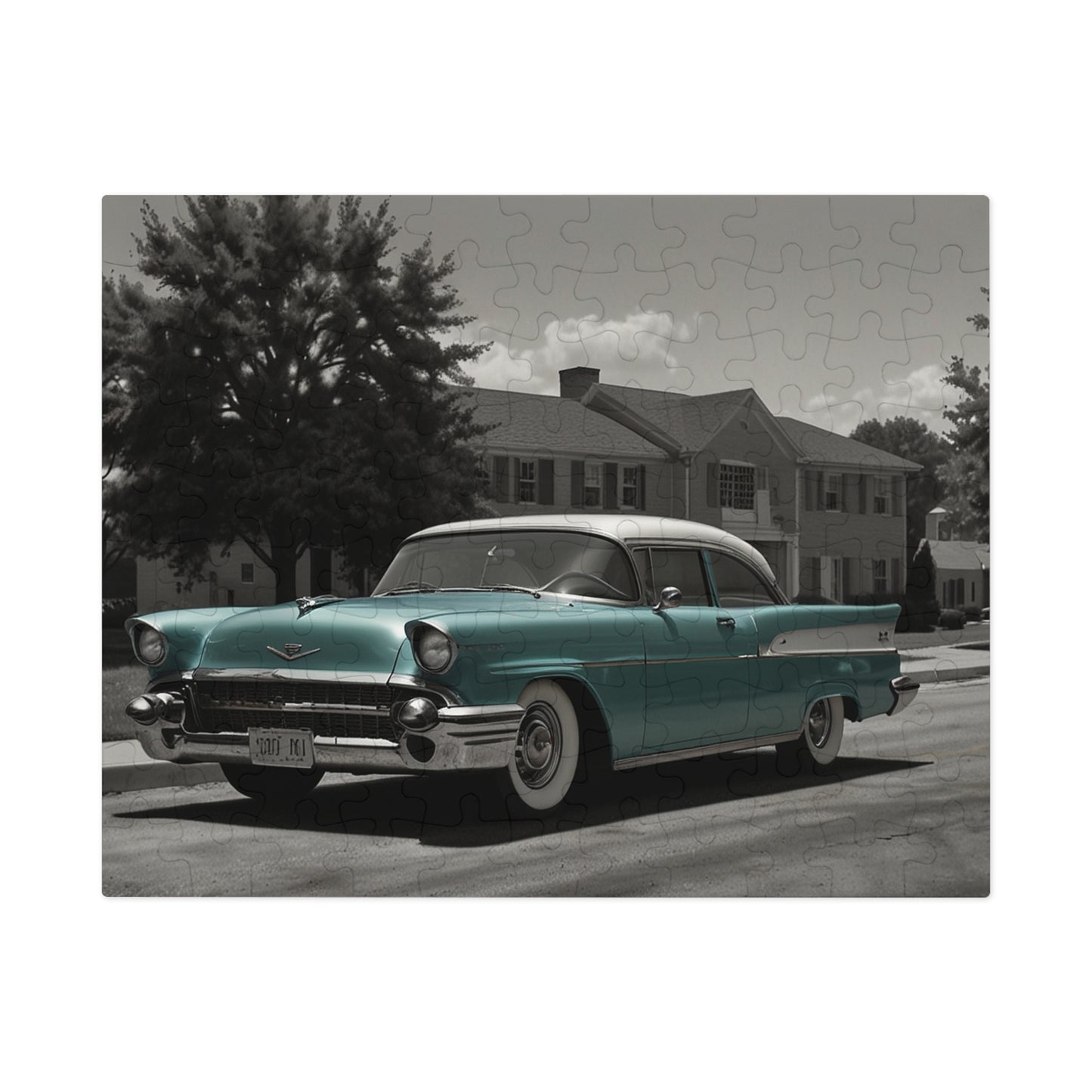 Suburban Dream Classic Car Jigsaw Puzzle (252, 500, 1000-Piece)
