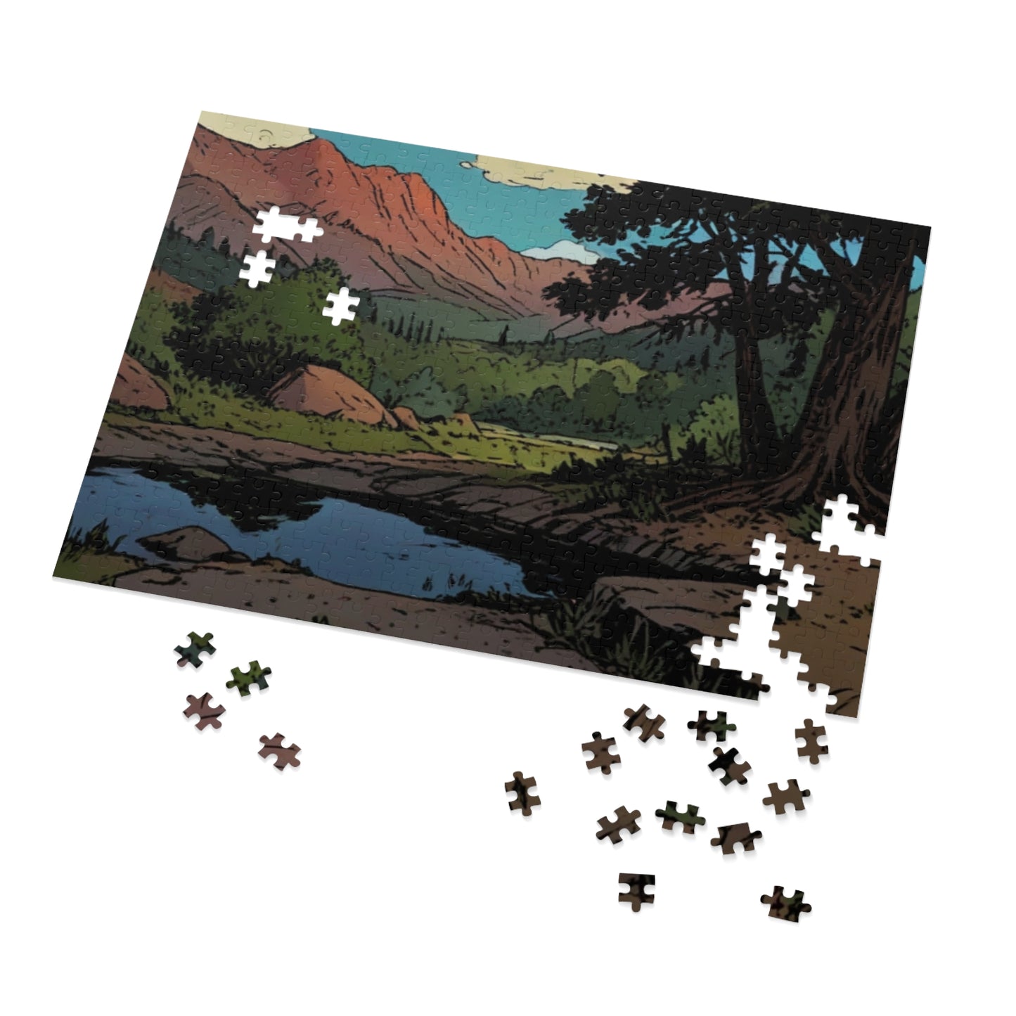 Vintage Vibes Diner Jigsaw Puzzle (252, 500, 1000-Piece)