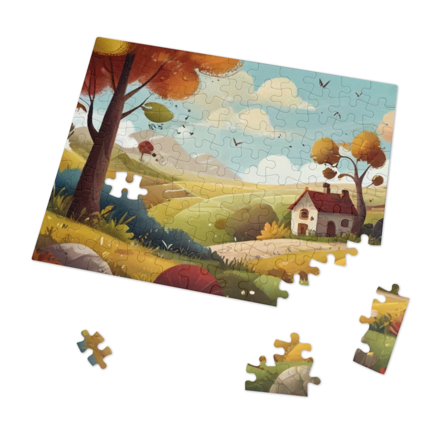 Countryside Charm and City Slicker Jigsaw Puzzle (252, 500, 1000-Piece)