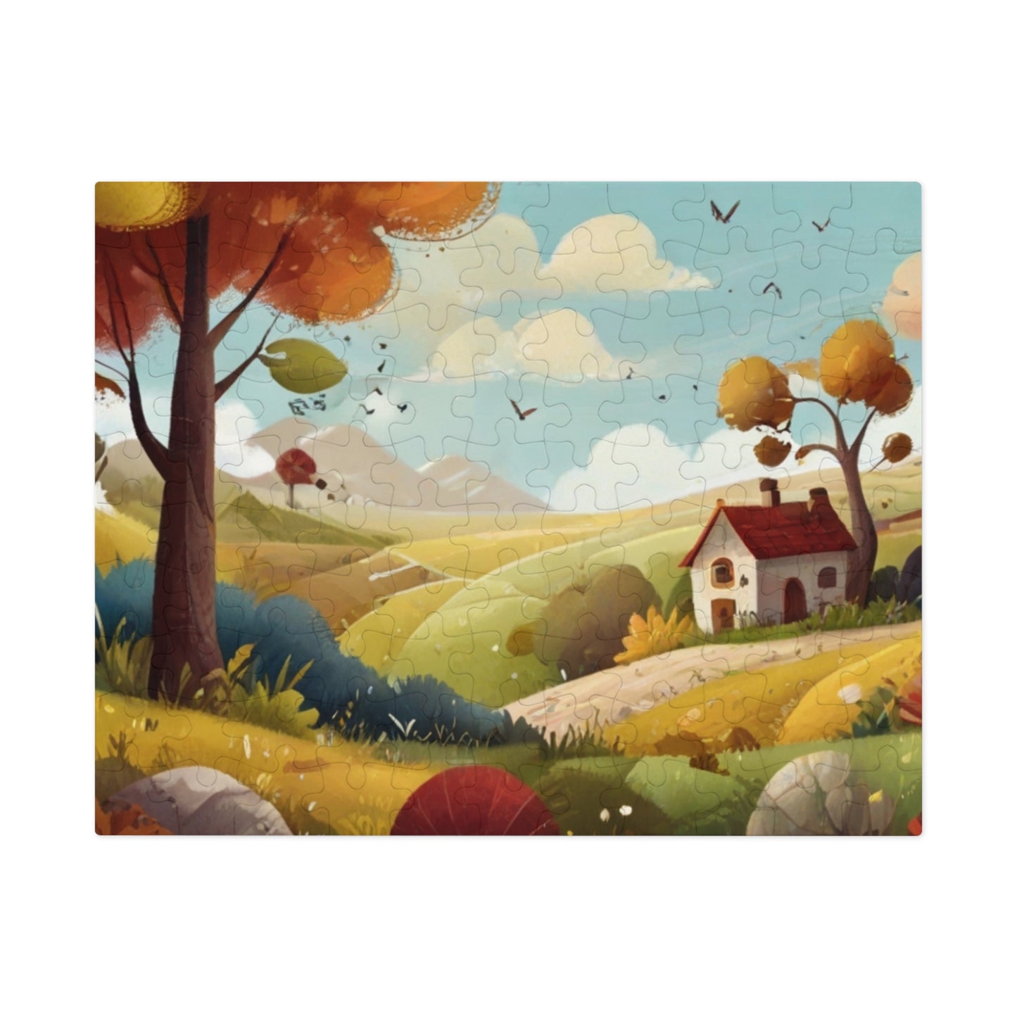 Countryside Charm and City Slicker Jigsaw Puzzle (252, 500, 1000-Piece)