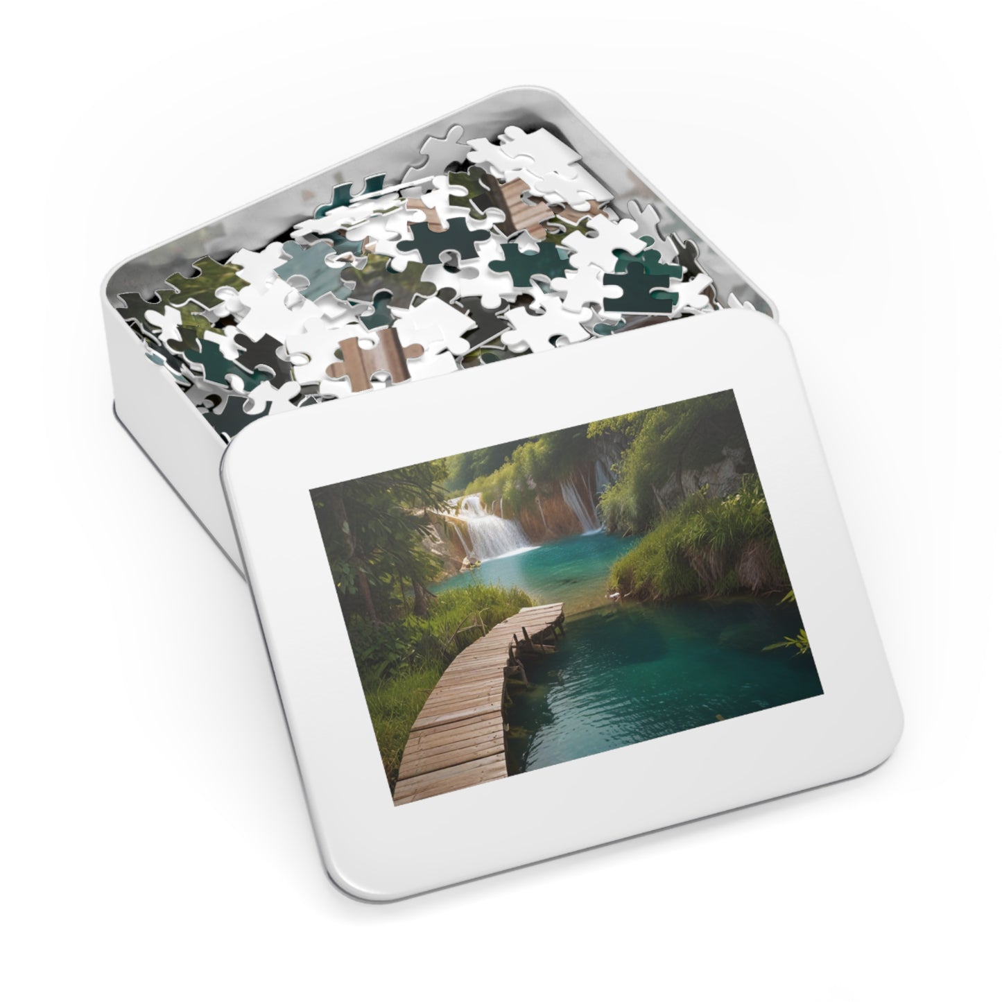 Plitvice Lakes Bliss Jigsaw Puzzle (252, 500, 1000-Piece) - Puzzlers Paradise