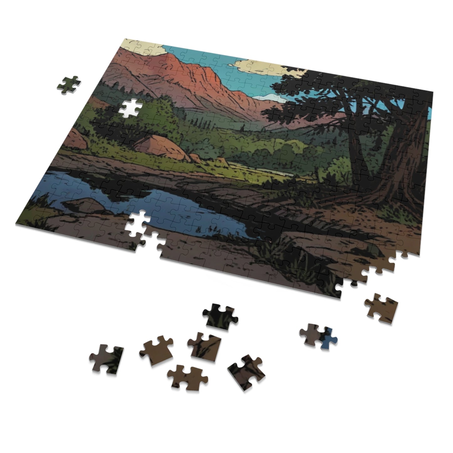 Vintage Vibes Diner Jigsaw Puzzle (252, 500, 1000-Piece)