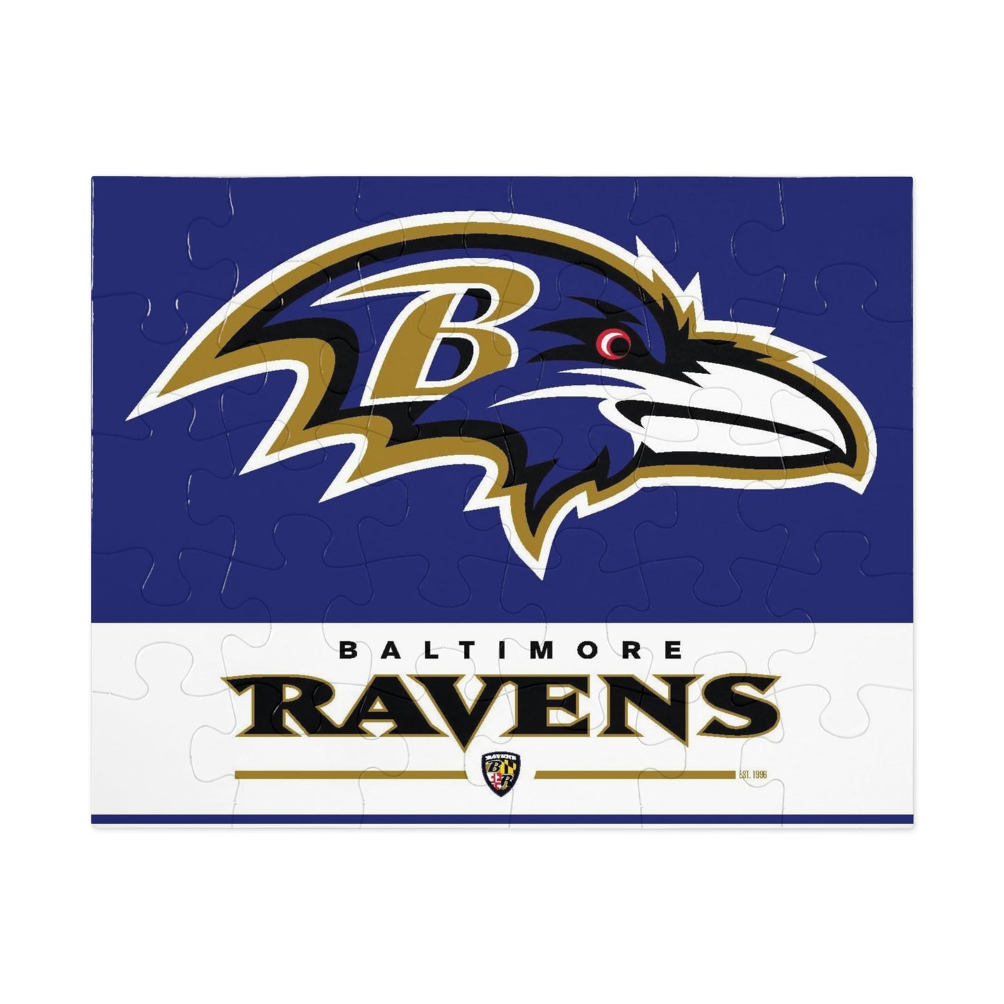 Baltimore Ravens Team Spirit Jigsaw Puzzle (252, 500, 1000-Piece) - Puzzlers Paradise