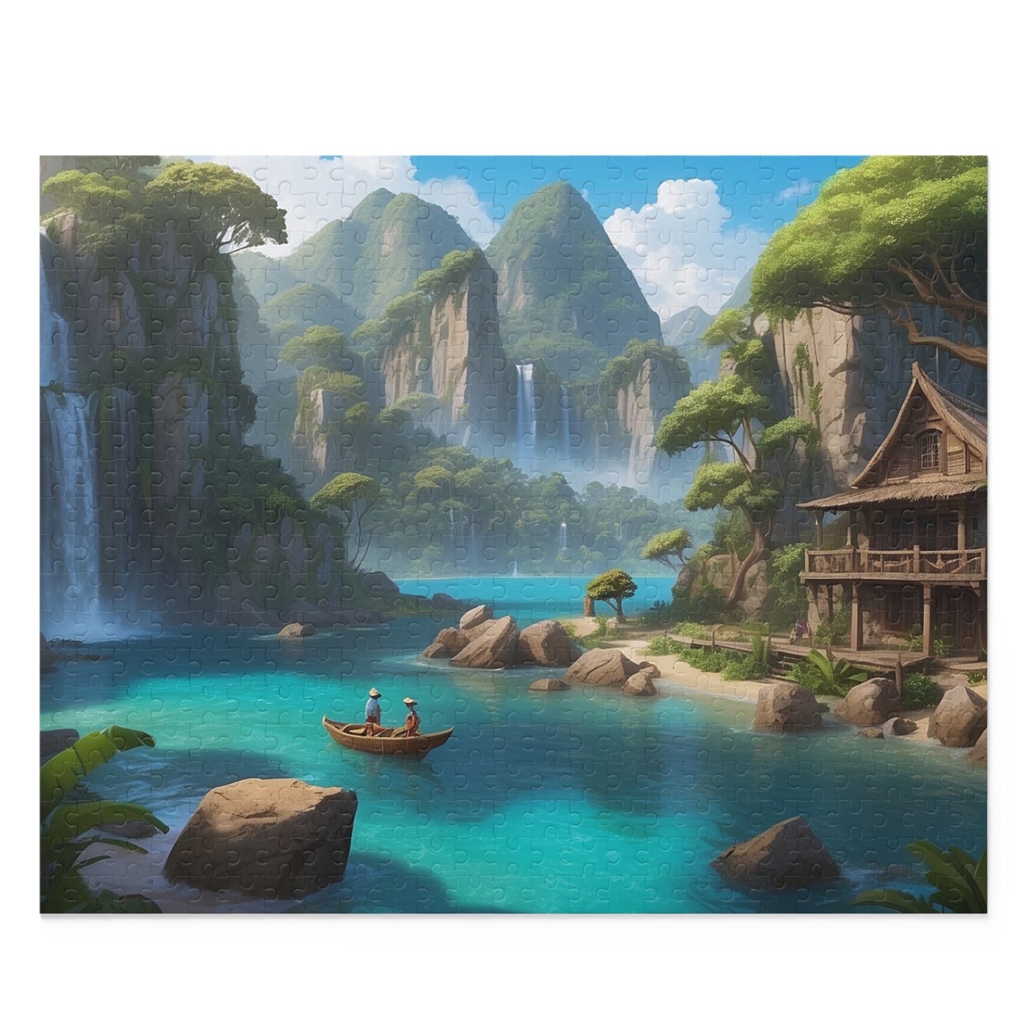 Paradise Falls Jigsaw Puzzle (120, 252, 500-Piece) - Puzzlers Paradise
