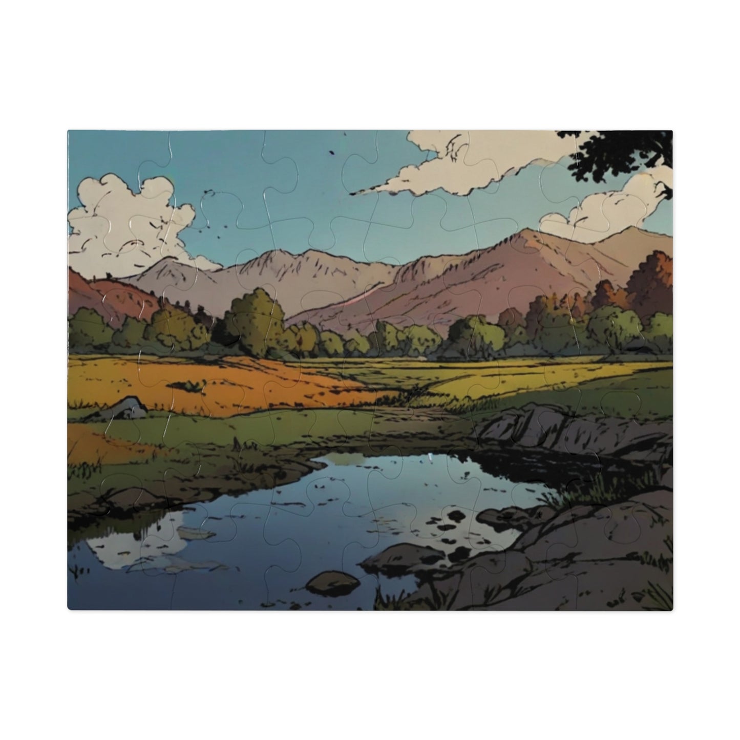 Riverside Reflection Jigsaw Puzzle (252, 500, 1000-Piece)