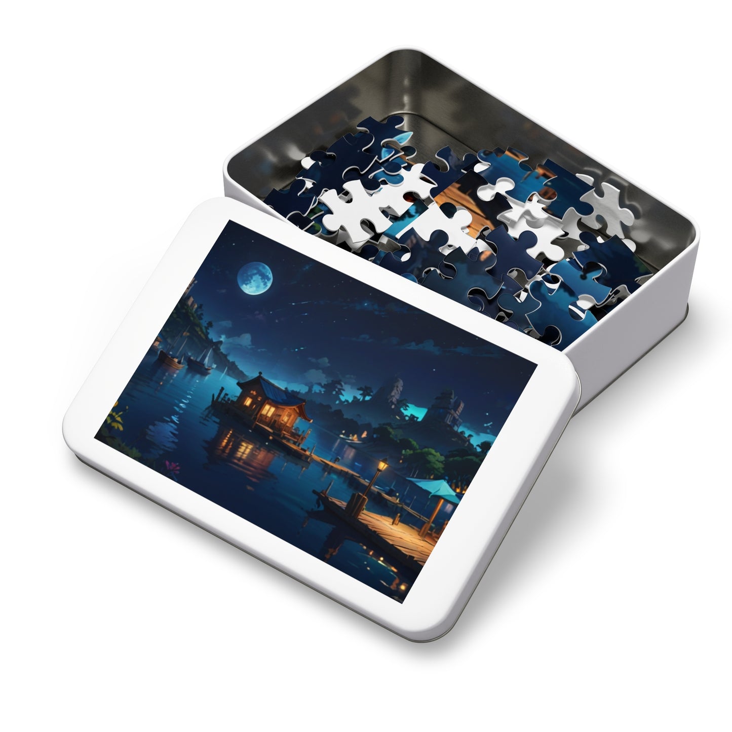Sapphire Harbor Jigsaw Puzzle (30, 110, 252, 500, 1000-Piece) - Puzzlers Paradise