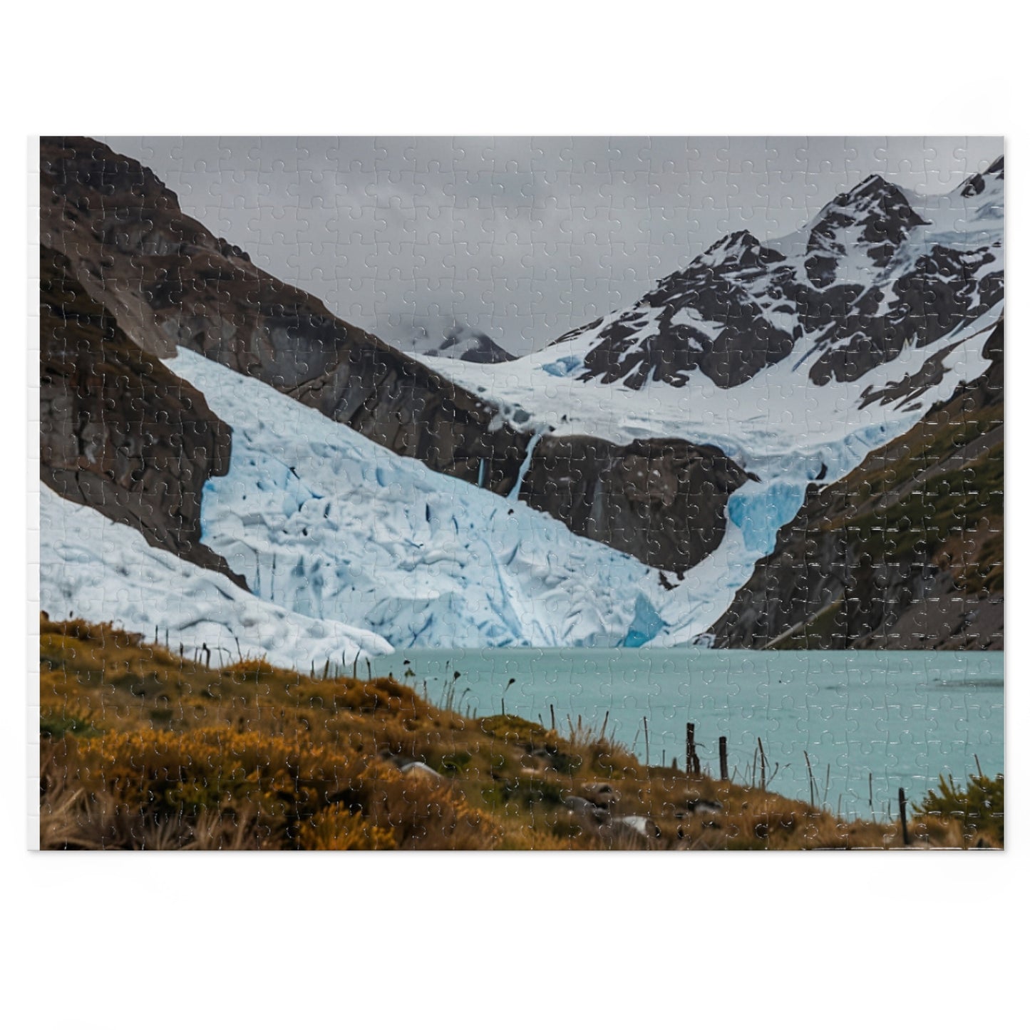 Glacier National Park Icefall Jigsaw Puzzle (252, 500, 1000-Piece) - Puzzlers Paradise