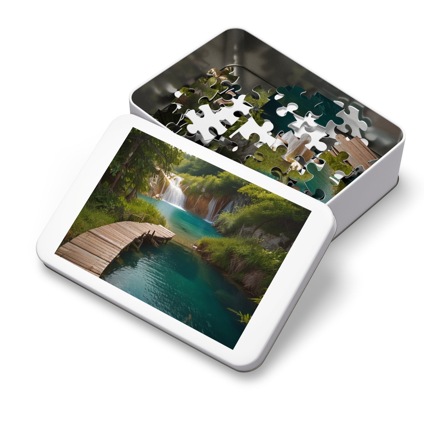 Plitvice Lakes Bliss Jigsaw Puzzle (252, 500, 1000-Piece) - Puzzlers Paradise
