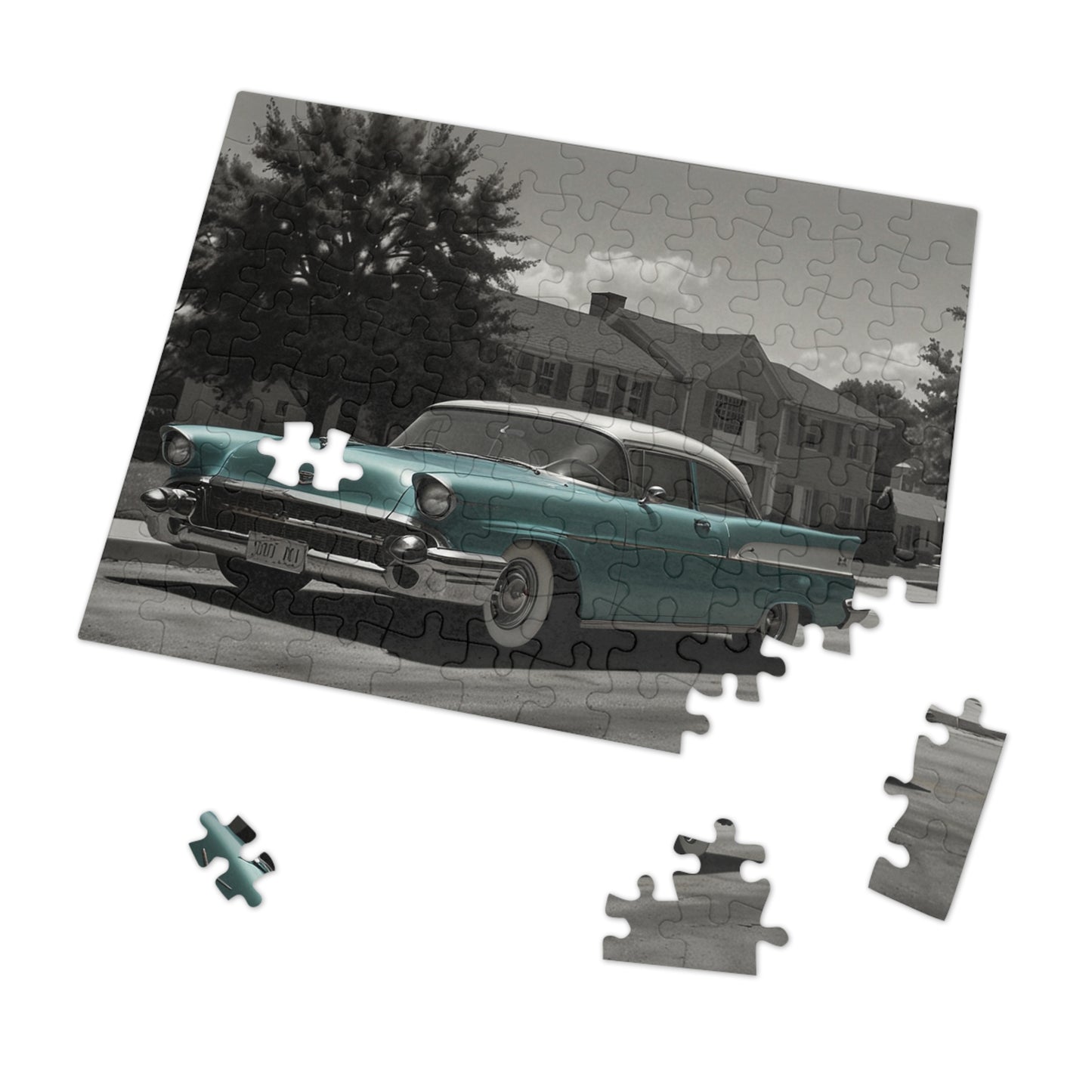 Suburban Dream Classic Car Jigsaw Puzzle (252, 500, 1000-Piece)