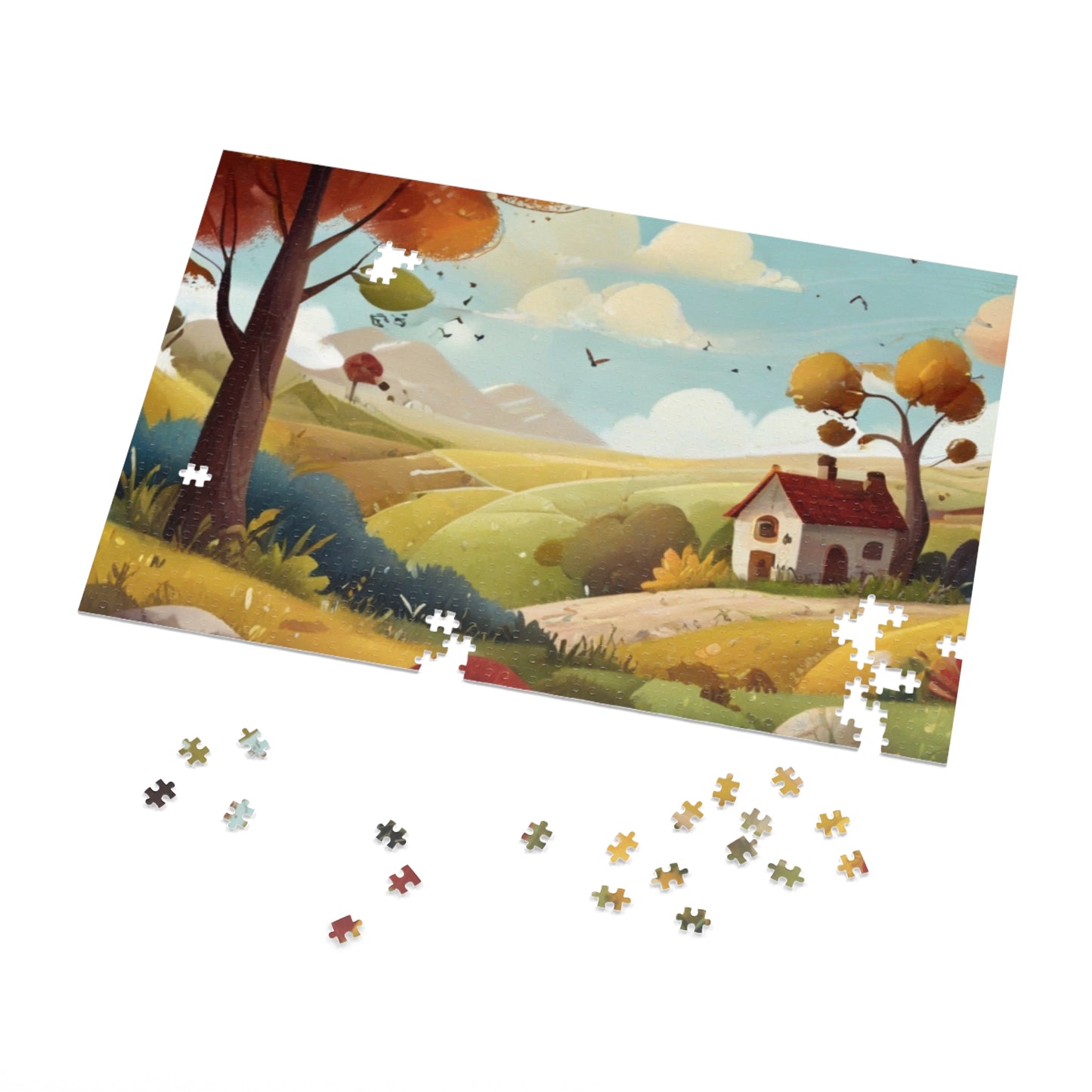 Countryside Charm and City Slicker Jigsaw Puzzle (252, 500, 1000-Piece)