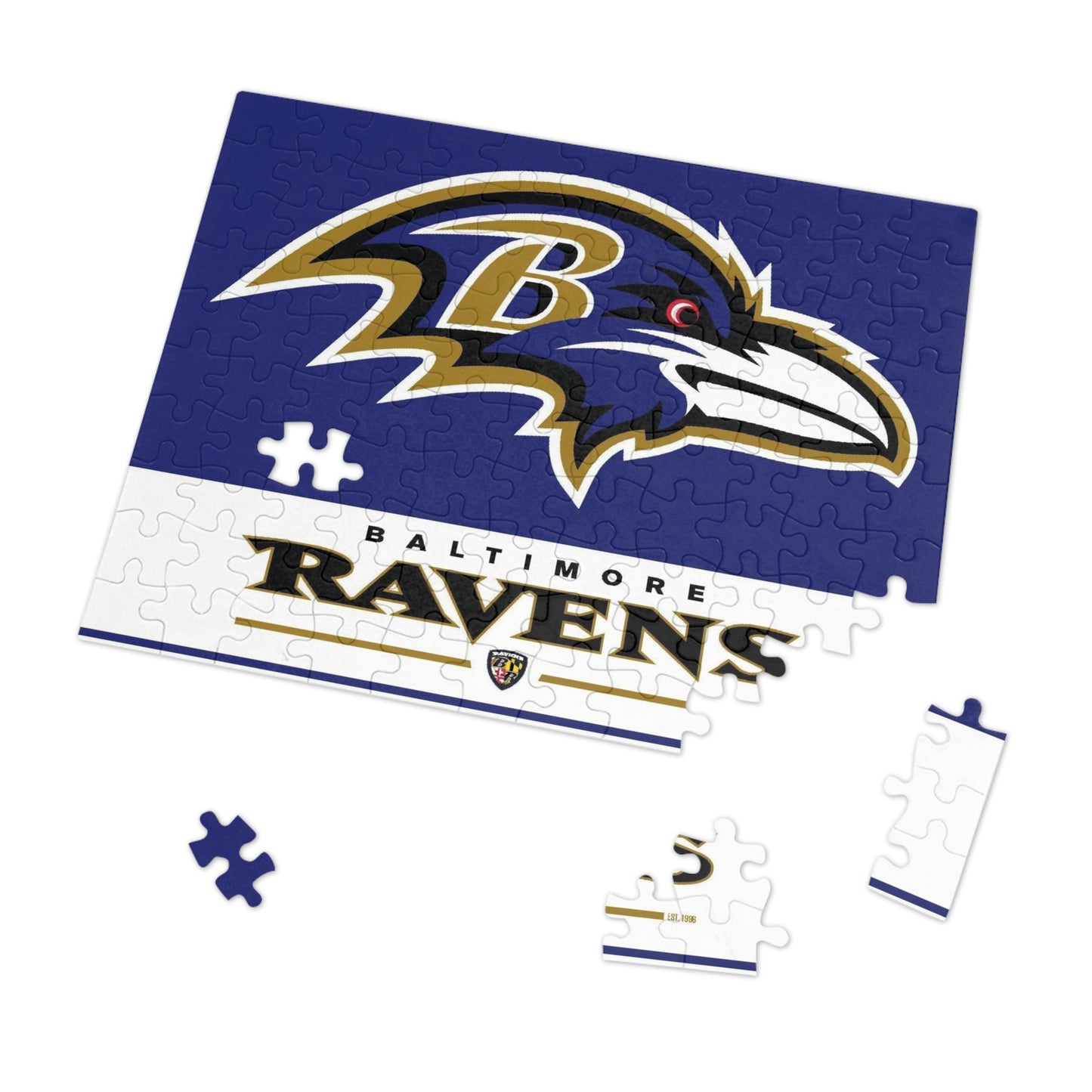 Baltimore Ravens Team Spirit Jigsaw Puzzle (252, 500, 1000-Piece) - Puzzlers Paradise