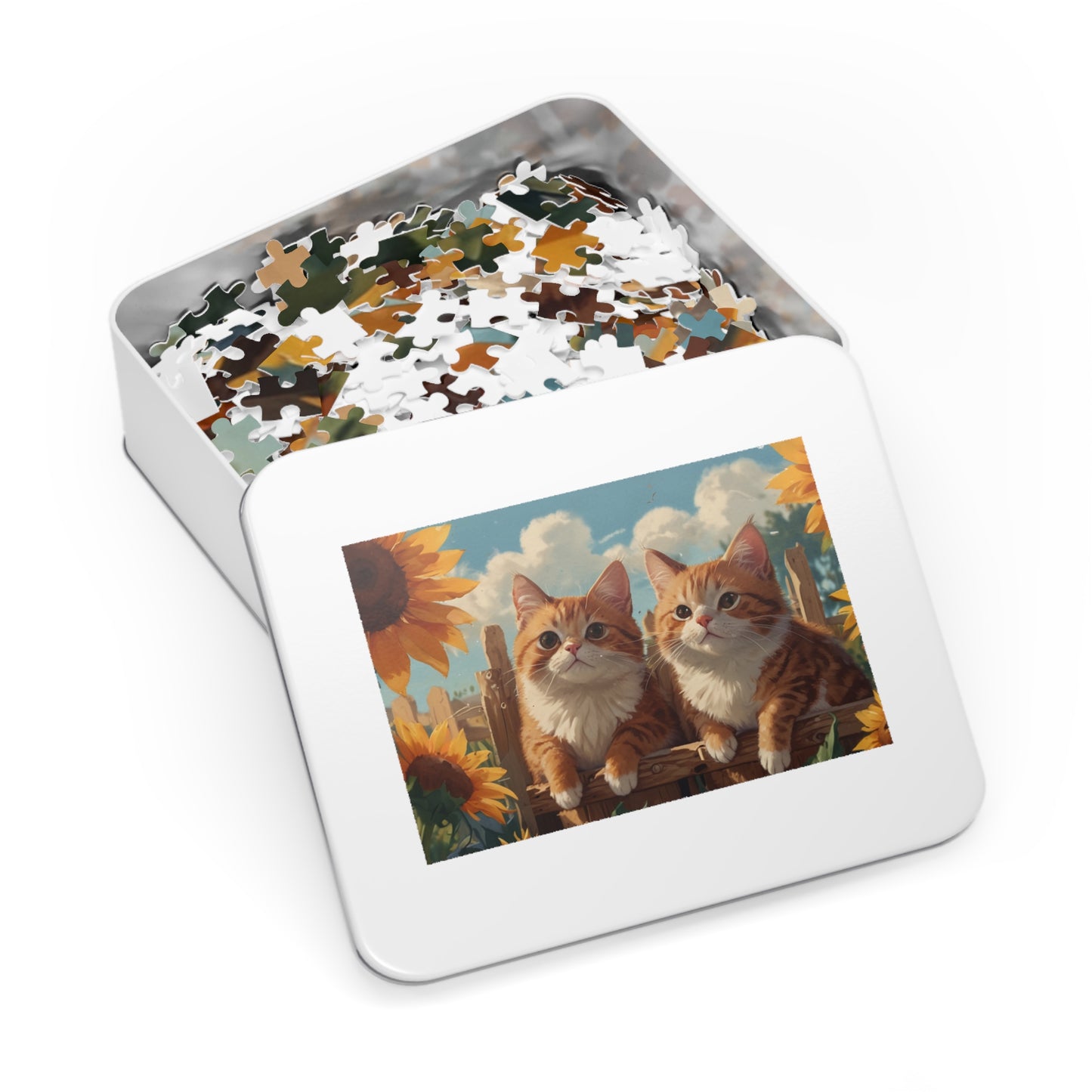 Sunflower Kittens Jigsaw Puzzle (252, 500, 1000-Piece)