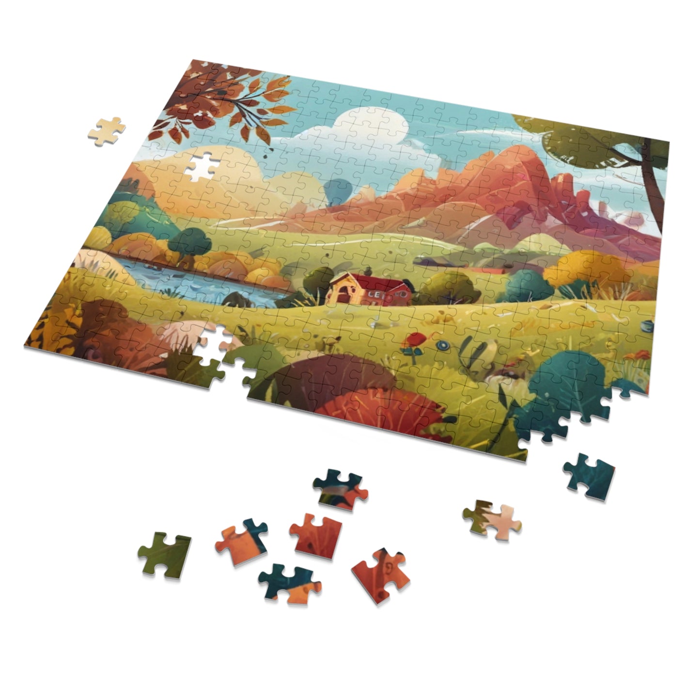 Countryside Charm and City Slicker Jigsaw Puzzle (252, 500, 1000-Piece)