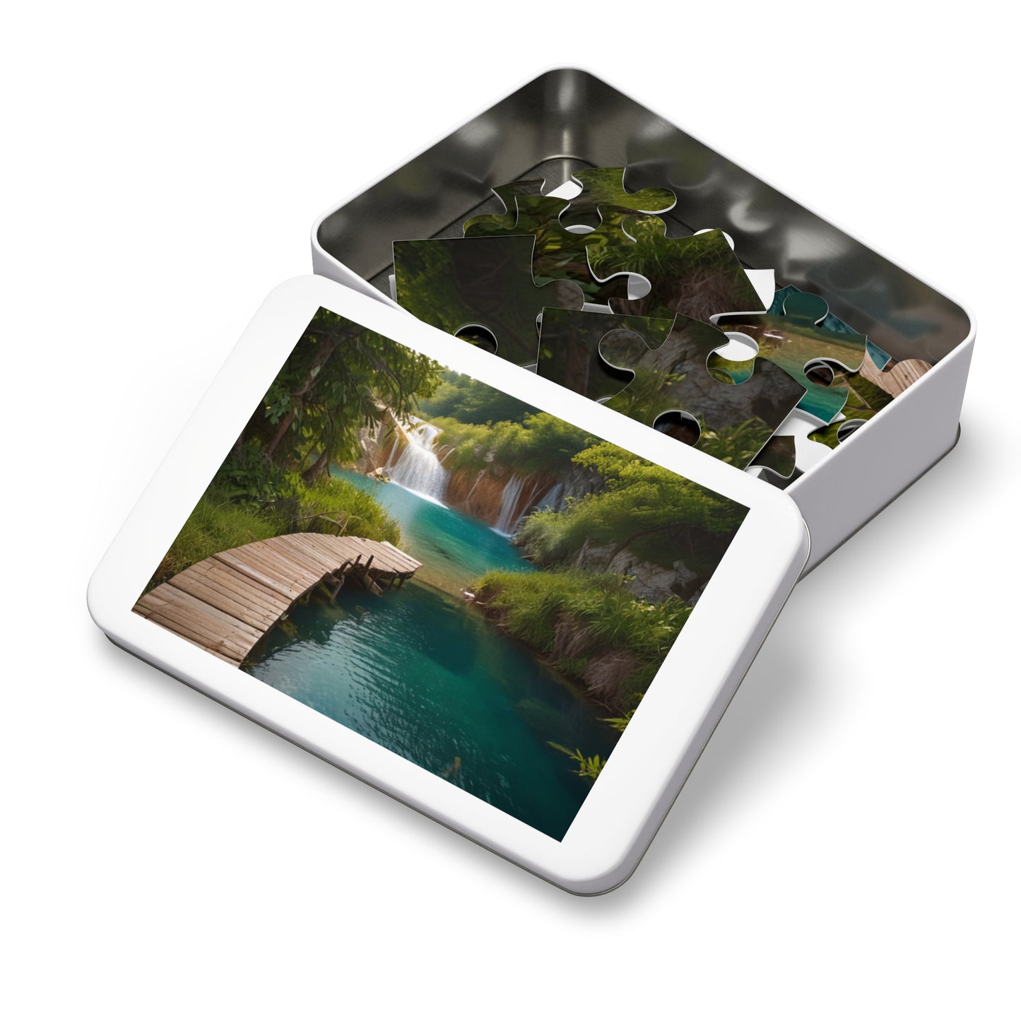 Plitvice Lakes Bliss Jigsaw Puzzle (252, 500, 1000-Piece) - Puzzlers Paradise