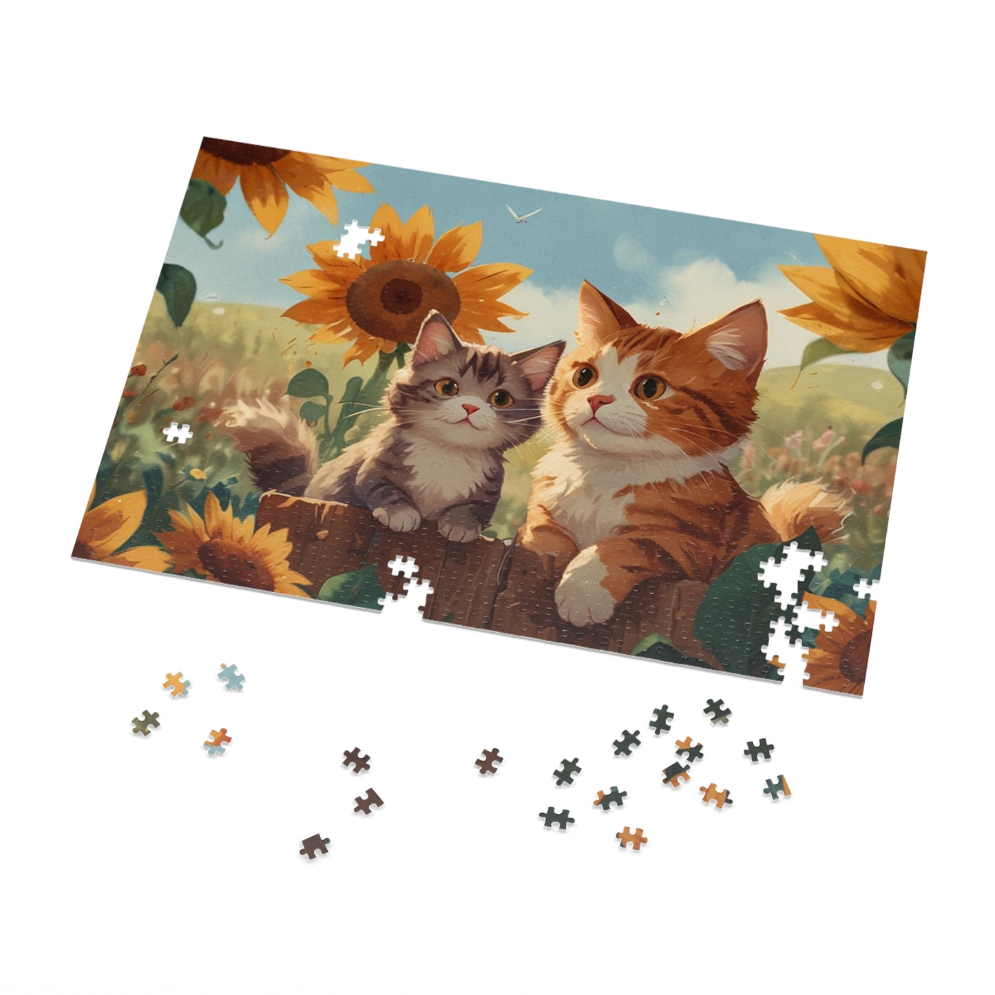 Summer Whimsy Kittens Jigsaw Puzzle (252, 500, 1000-Piece)