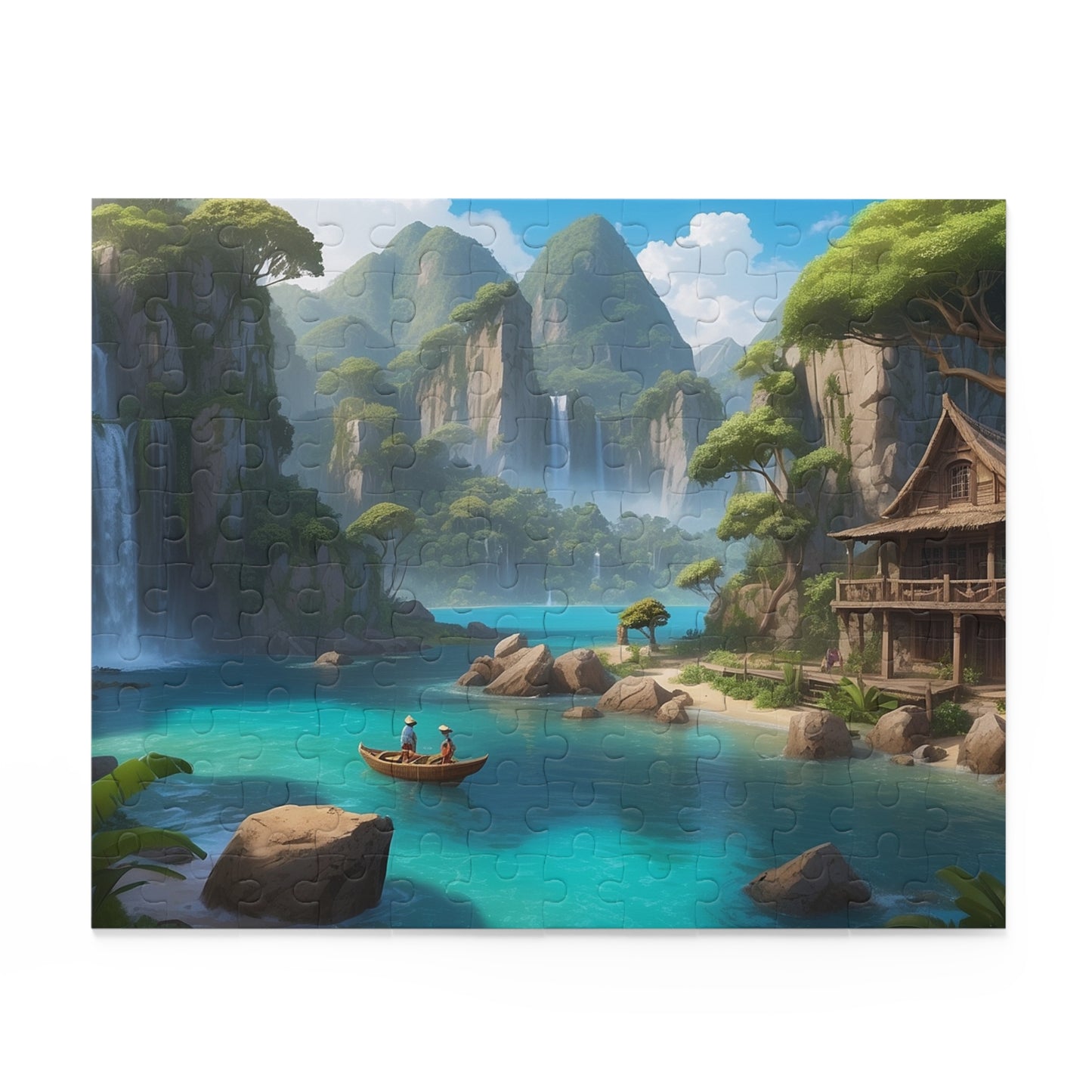 Paradise Falls Jigsaw Puzzle (120, 252, 500-Piece) - Puzzlers Paradise