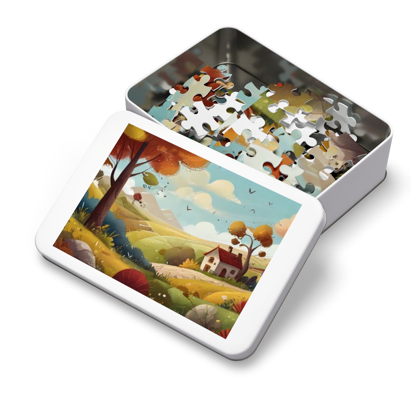 Countryside Charm and City Slicker Jigsaw Puzzle (252, 500, 1000-Piece)