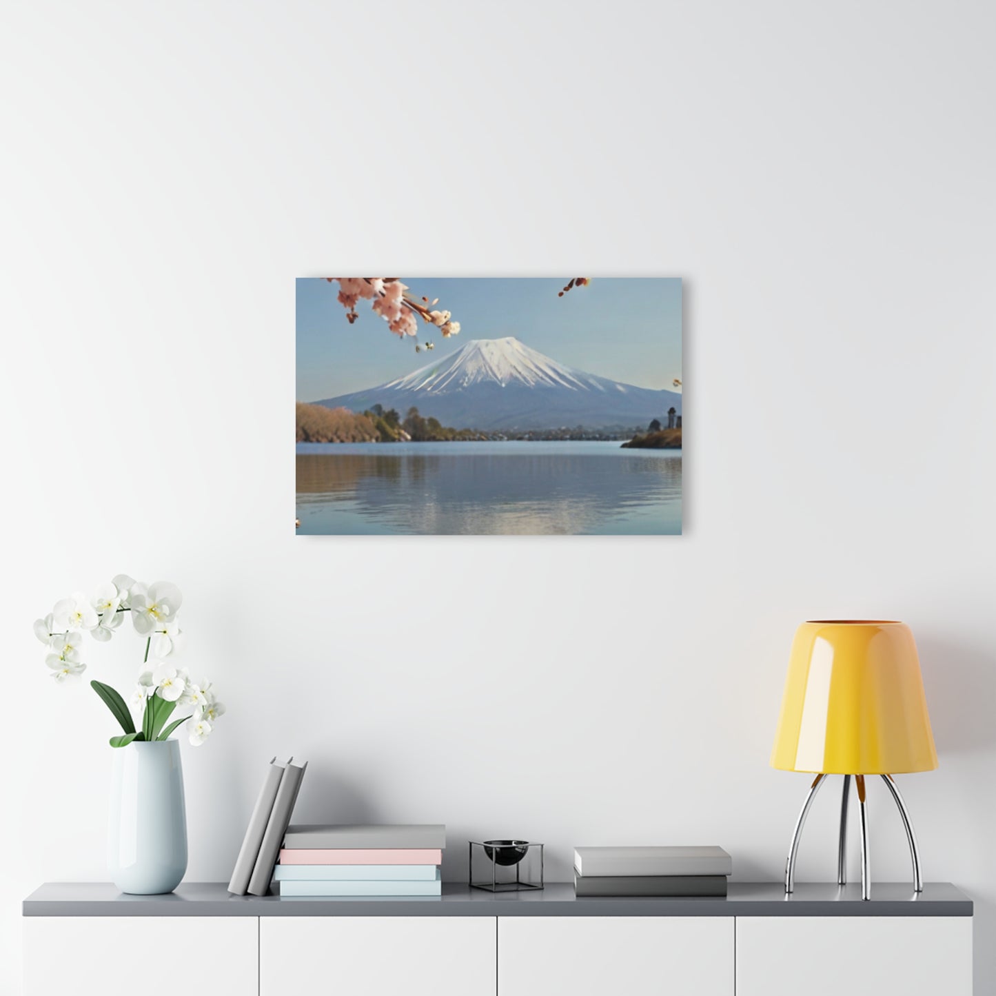 Mount Fuji with Cherry Blossoms - Acrylic Print