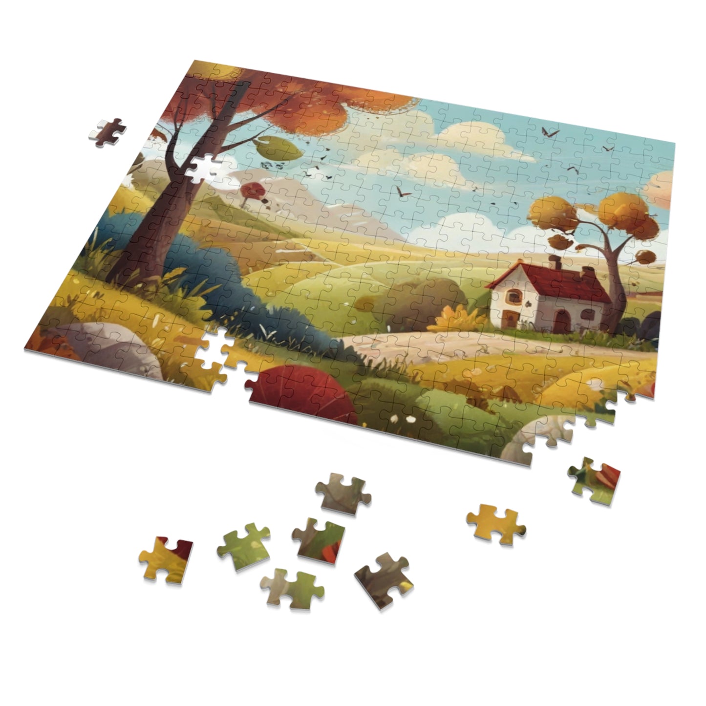 Countryside Charm and City Slicker Jigsaw Puzzle (252, 500, 1000-Piece)