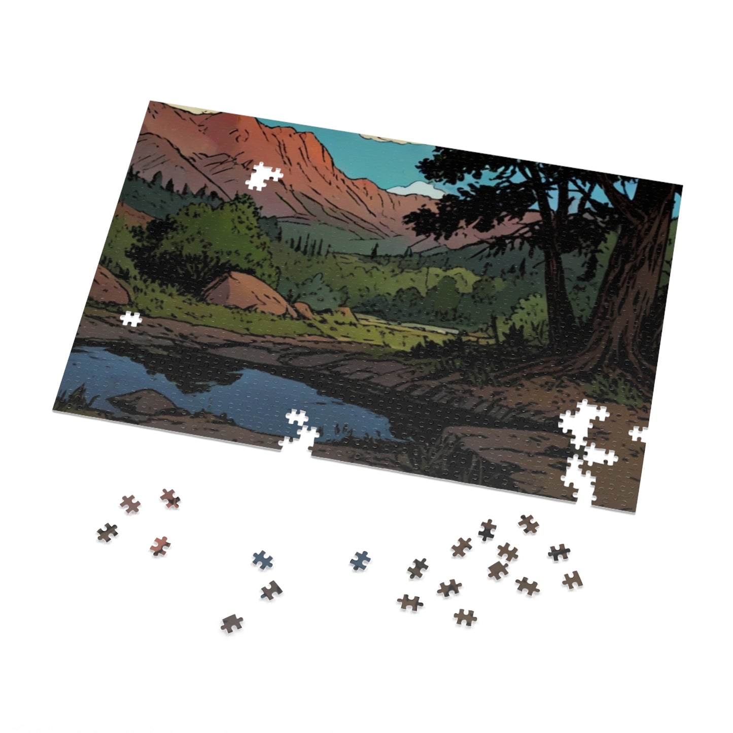 Vintage Vibes Diner Jigsaw Puzzle (252, 500, 1000-Piece)