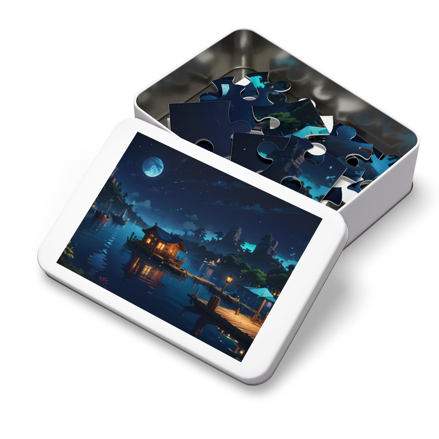 Sapphire Harbor Jigsaw Puzzle (30, 110, 252, 500, 1000-Piece) - Puzzlers Paradise