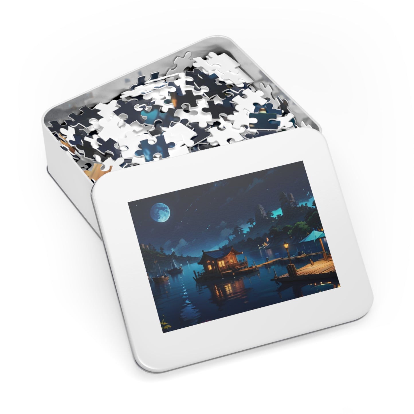 Sapphire Harbor Jigsaw Puzzle (30, 110, 252, 500, 1000-Piece) - Puzzlers Paradise
