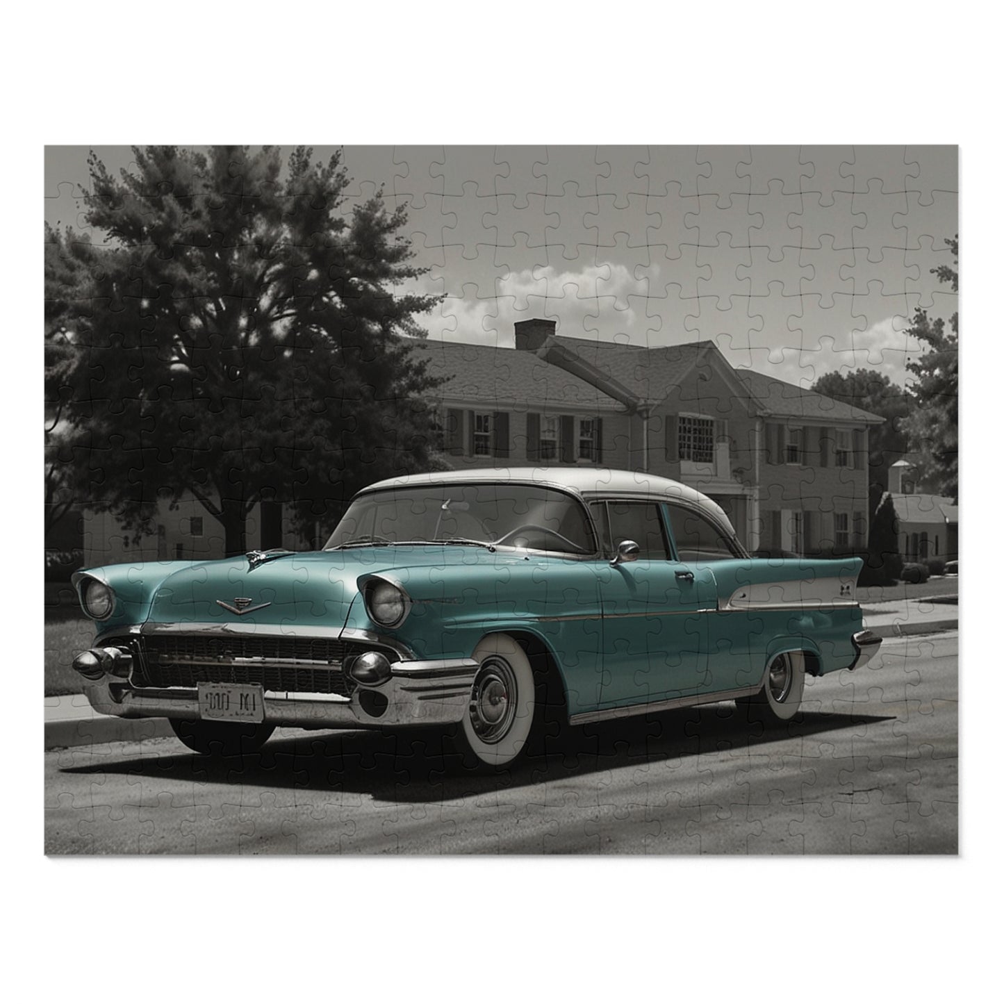 Suburban Dream Classic Car Jigsaw Puzzle (252, 500, 1000-Piece)