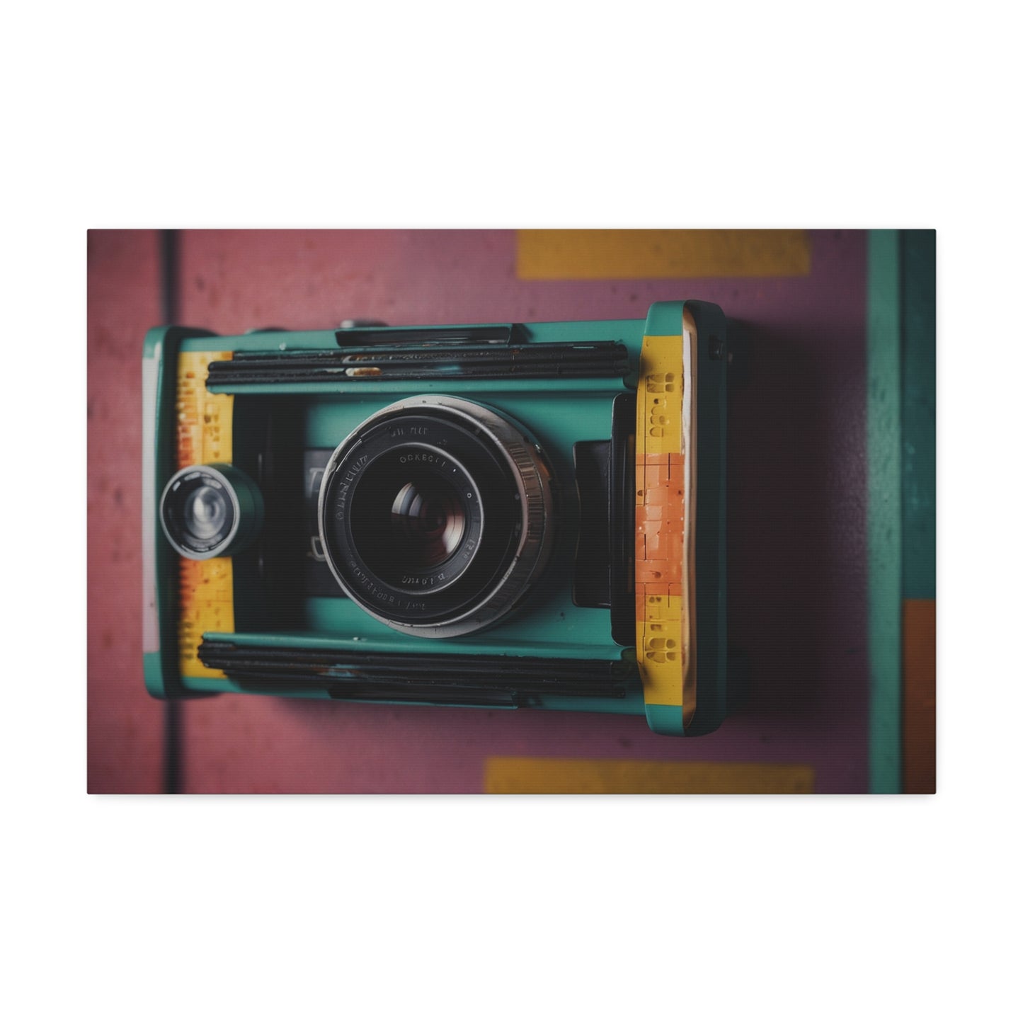 Timeless Focus: Vintage Camera Canvas Stretched, 1.5'' Puzzlers Paradise