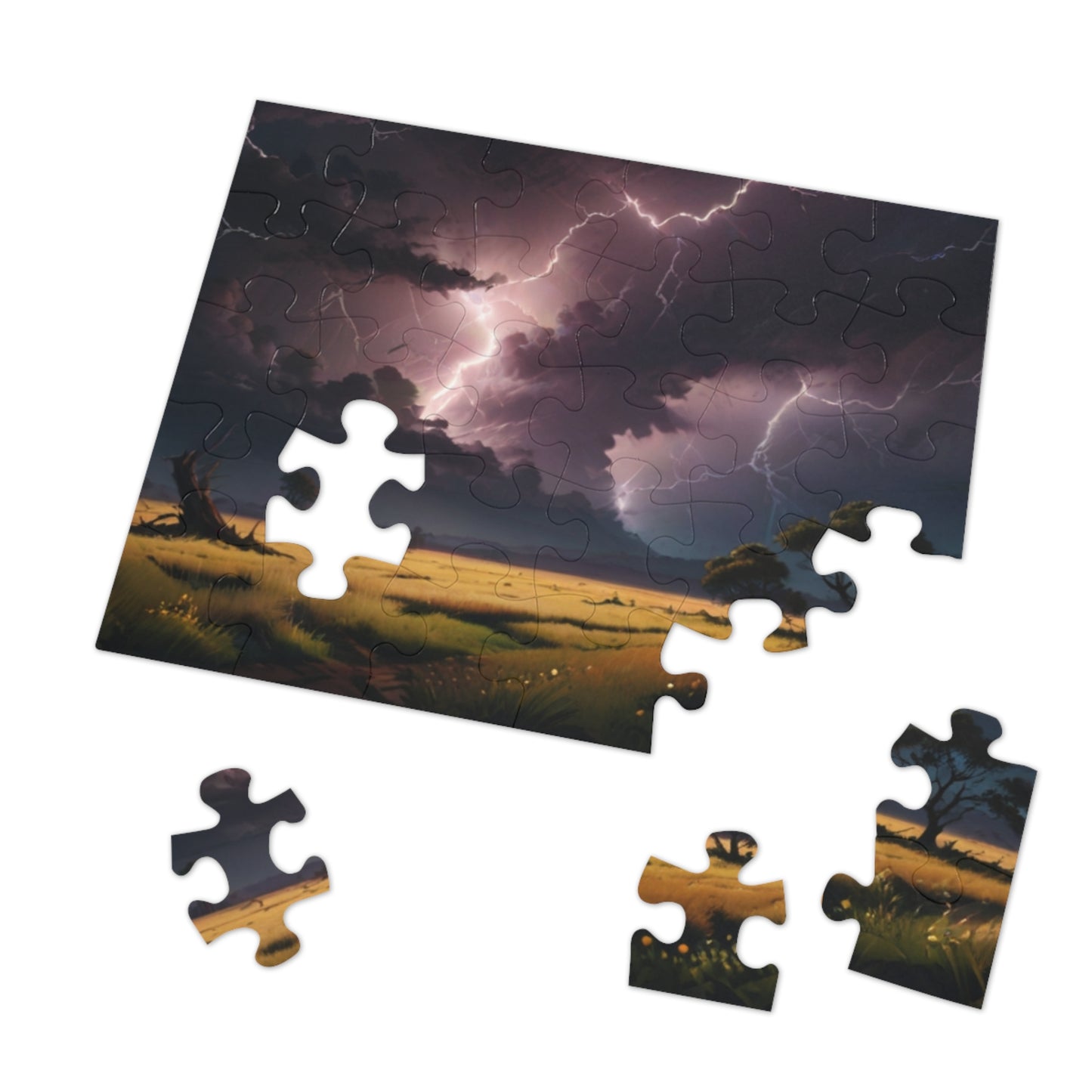 Lightning Plains Jigsaw Puzzle (30, 110, 252, 500, 1000-Piece)