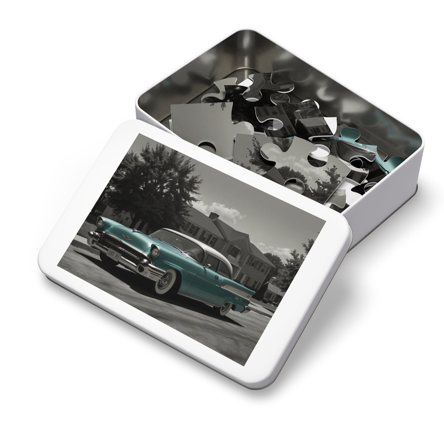 Suburban Dream Classic Car Jigsaw Puzzle (252, 500, 1000-Piece)