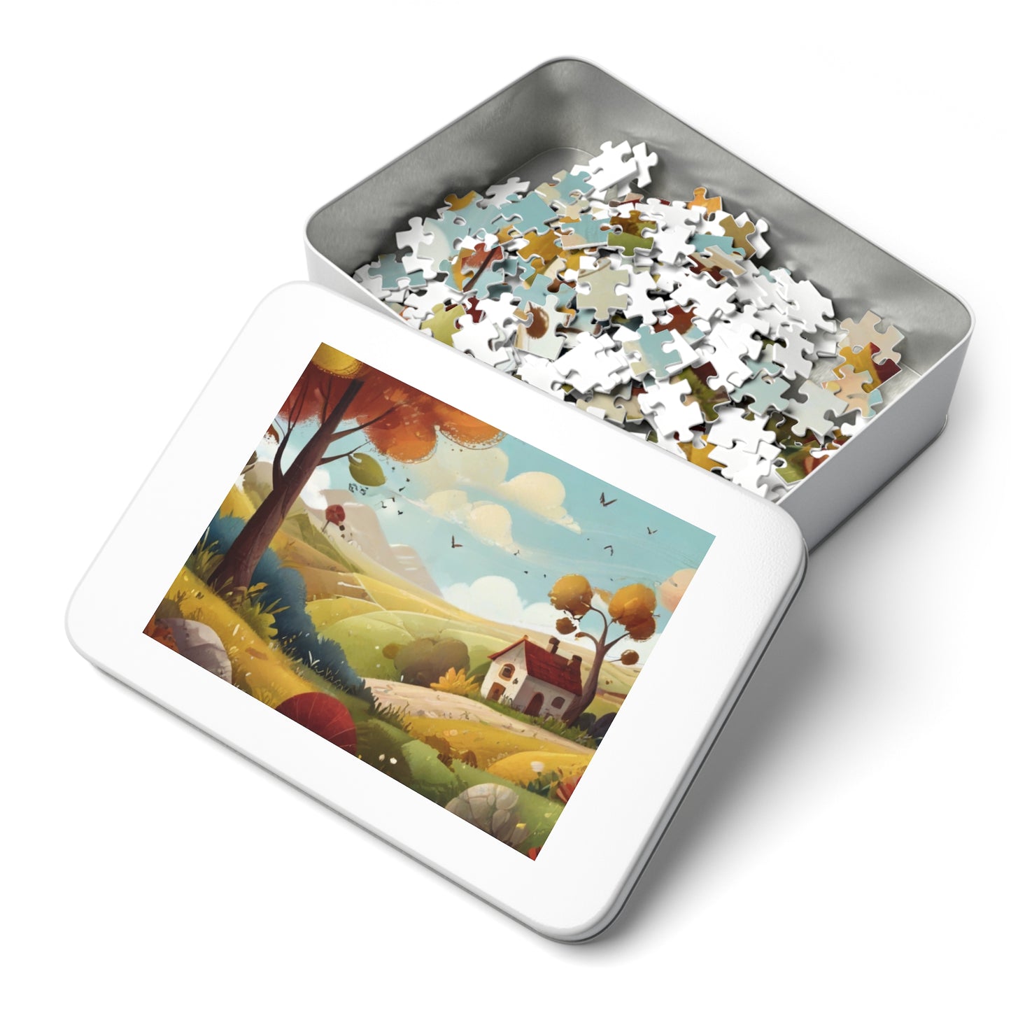 Countryside Charm and City Slicker Jigsaw Puzzle (252, 500, 1000-Piece)