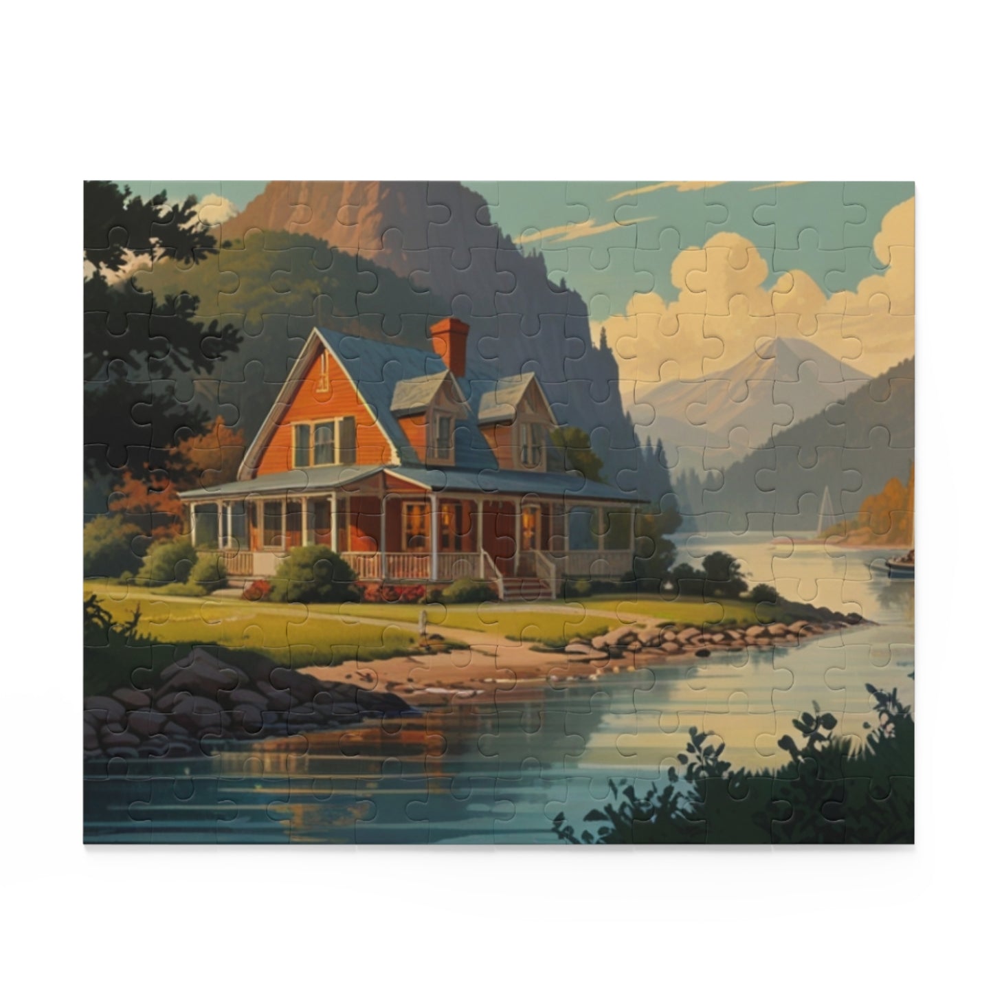 Riverside Retreat Jigsaw Puzzle (120, 252, 500-Piece)