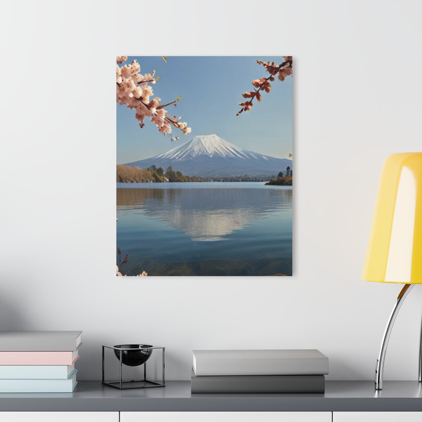 Mount Fuji with Cherry Blossoms - Acrylic Print