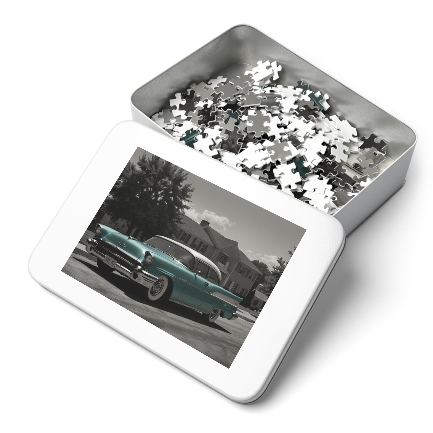 Suburban Dream Classic Car Jigsaw Puzzle (252, 500, 1000-Piece)