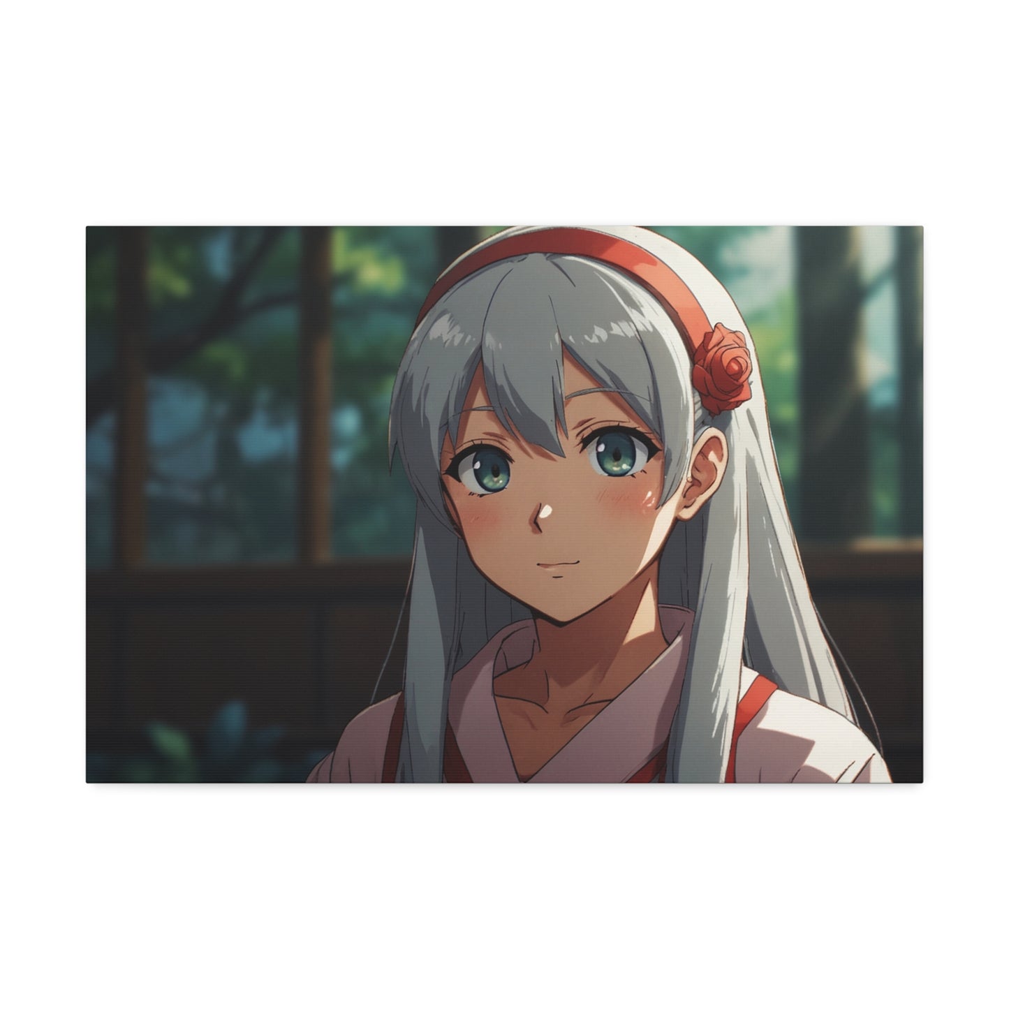 Glimpse of Serenity: Anime Character Canvas Stretched, 1.5'' Puzzlers Paradise