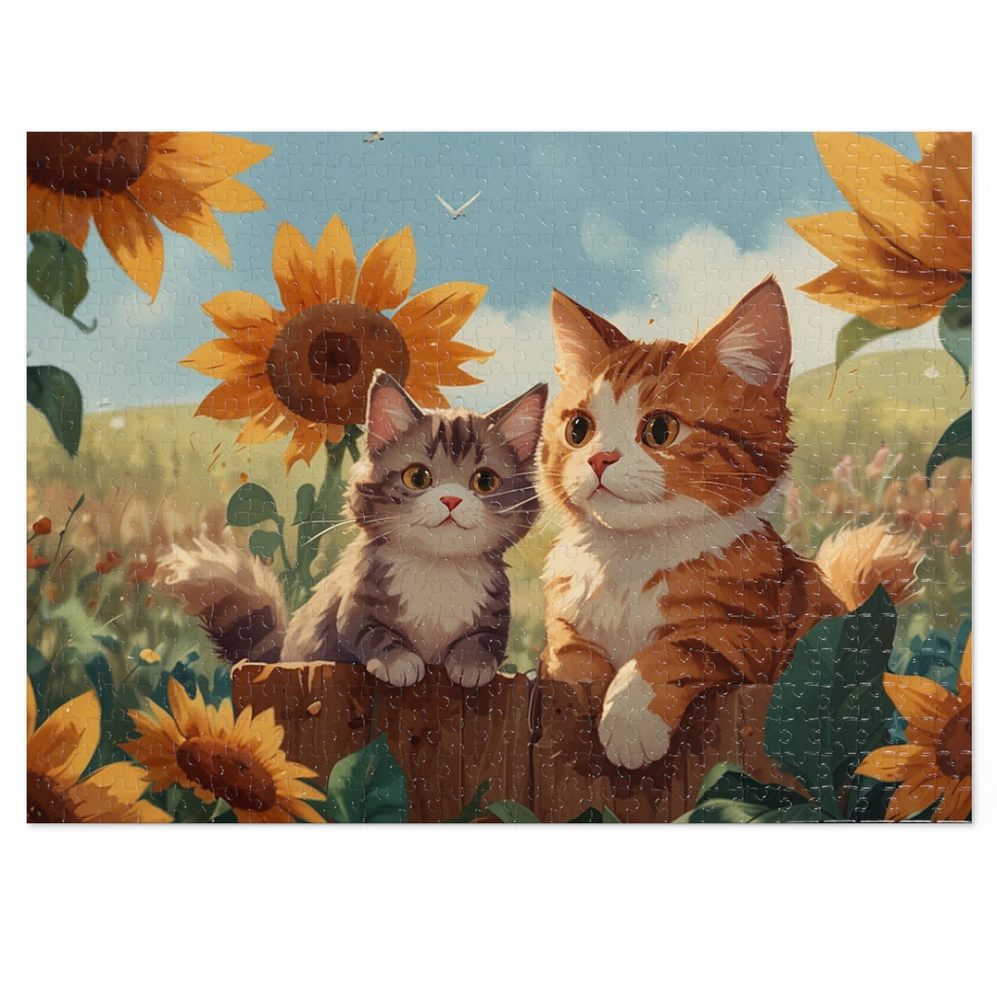 Summer Whimsy Kittens Jigsaw Puzzle (252, 500, 1000-Piece)